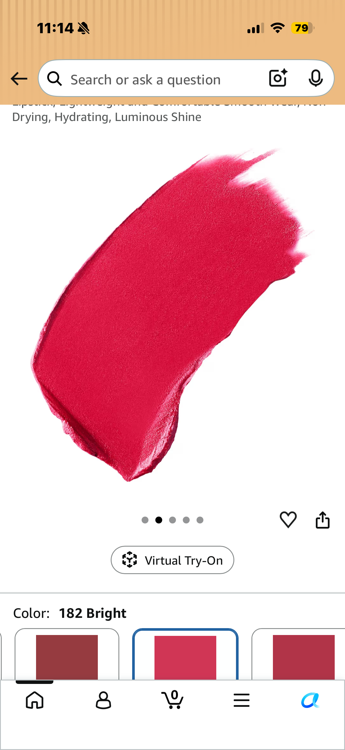 Laura Mercier High Vibe Lip Color, 6HR Long Lasting Lipstick, Lightweight and Comfortable Smooth Wear, Non-Drying, Hydrating, Luminous Shine BRIGHT