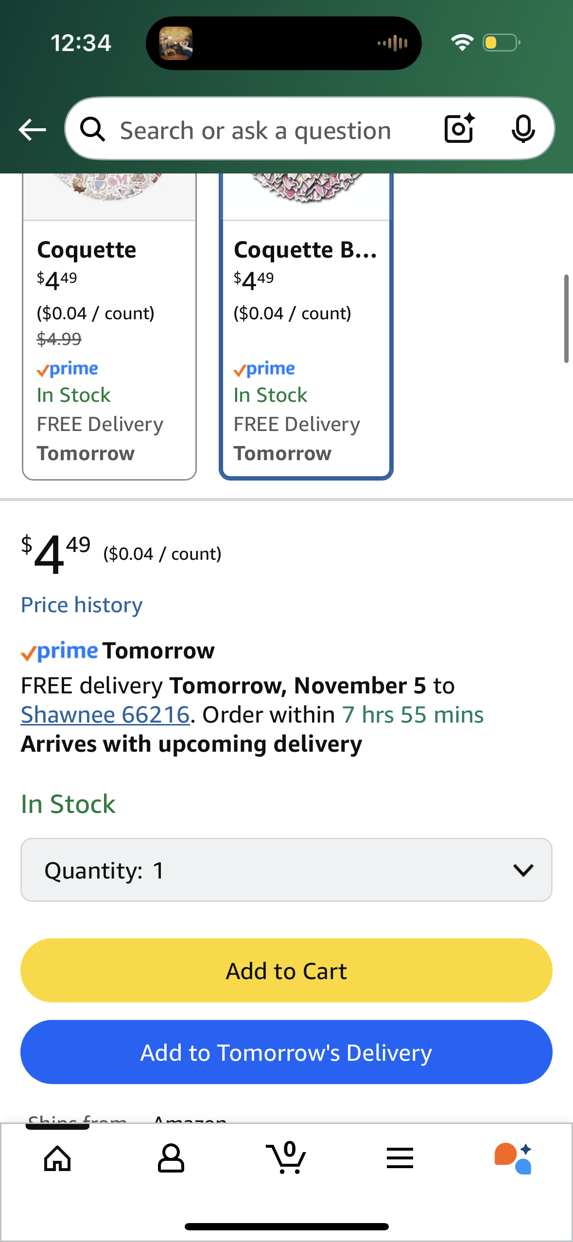 ‼️2 for $3‼️ 110pcs Cute Bowkont Stickers for Kids Girls Women Aesthetic Pink Bows Stickers for Water Bottle Scrapbook Laptop Journal Notebook Guitar Party Decoration Supplies