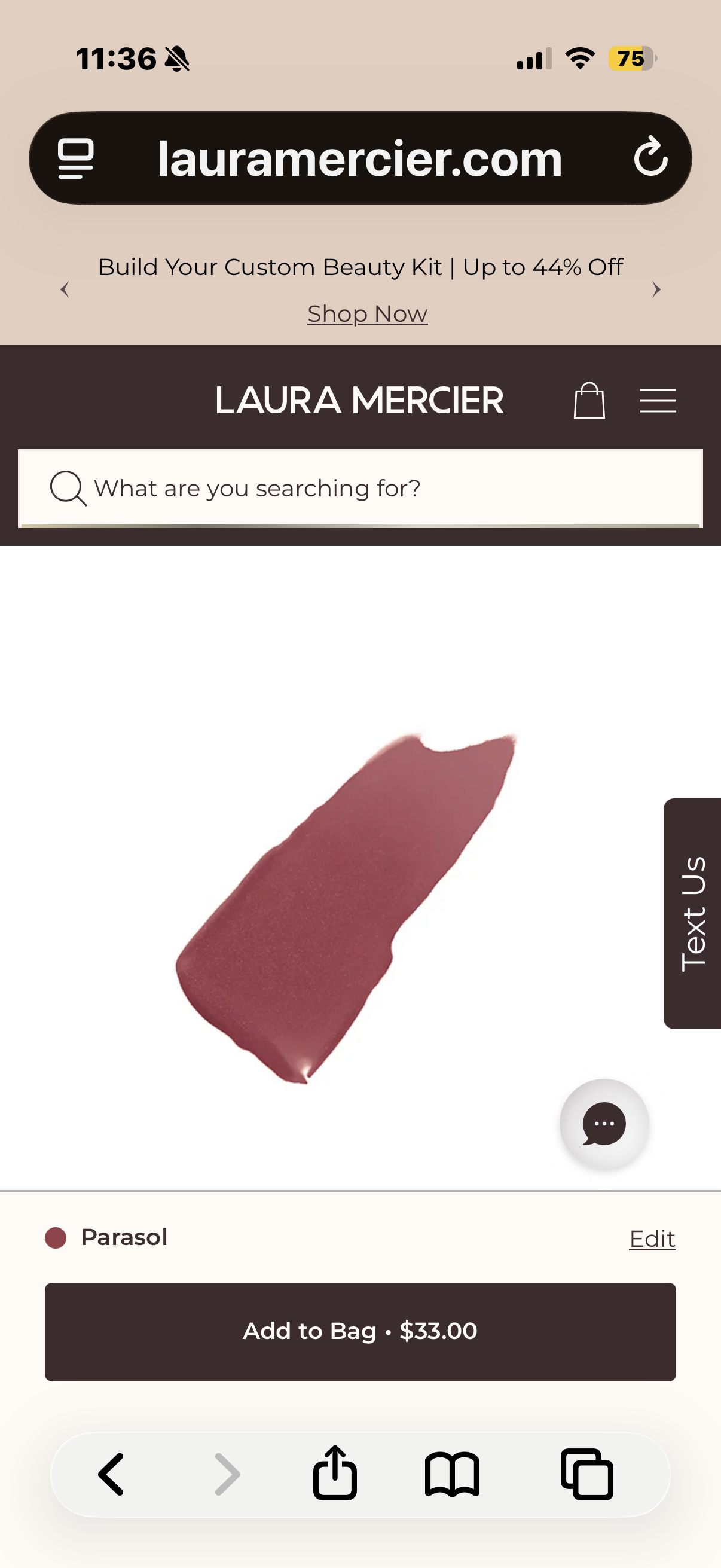 Laura Mercier Tinted Moisturizer Blush: Long Lasting Cream Blush, Lightweight, Buildable Coverage, 12 HR Hydrating Wear, Crème and Shimmer Finishes, Cheek Tint PARASOL