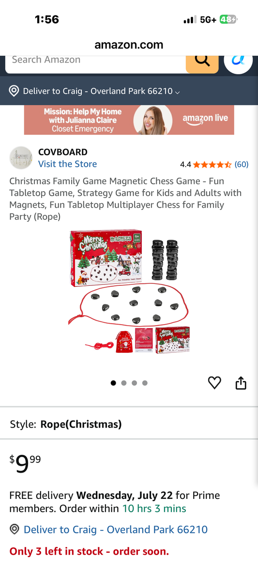 Magnetic Chess Game - Fun Tabletop Game, Strategy Game for Kids and Adults with Magnets, Fun Tabletop Multiplayer Chess for Family Party (Rope)