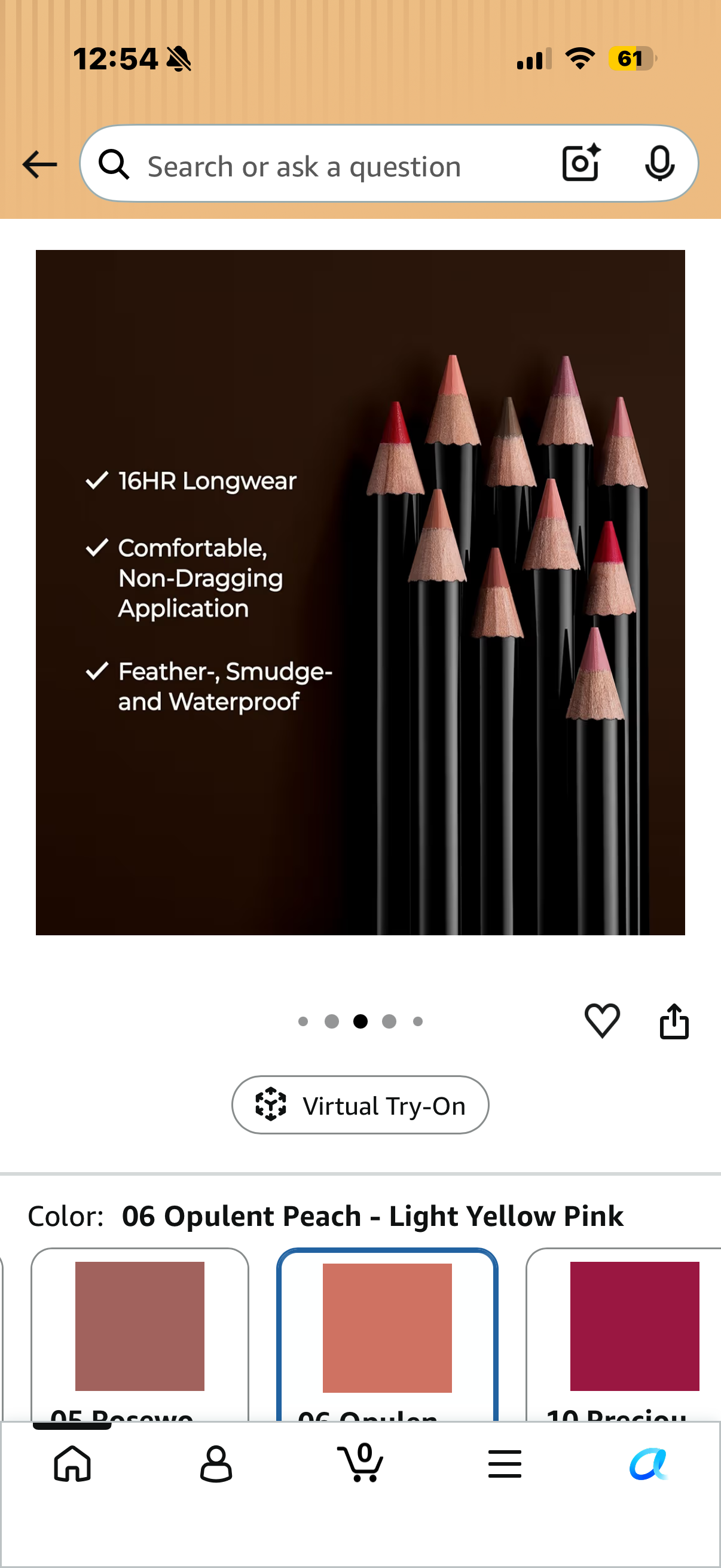 Laura Mercier Caviar Perfecting Lip Liner Pencil, 16HR Longwear, Comfortable Non-Dragging Application, Feather and Water-Proof, Infused with French Hyaluronic Acid and Vitamin E OPULENT PEACH
