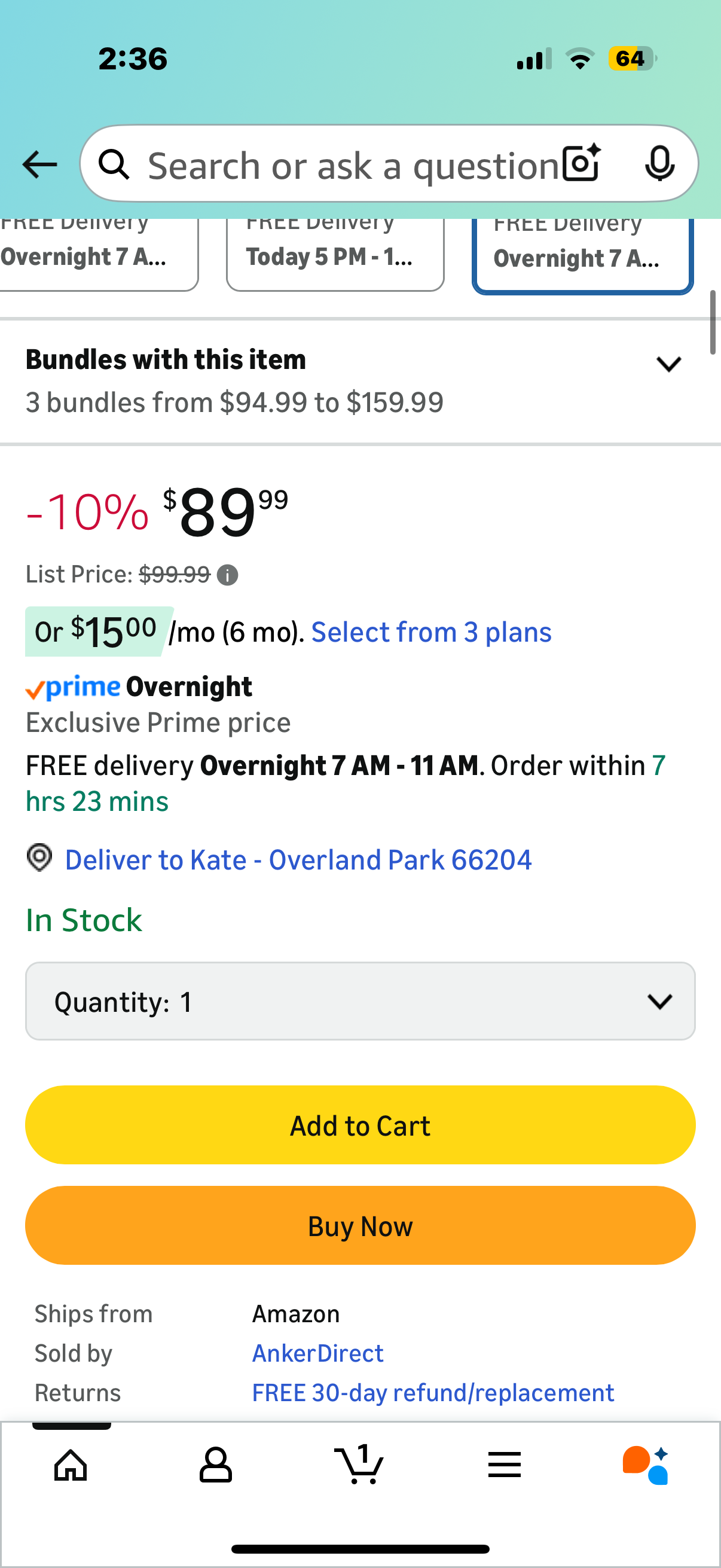 Soundcore by Anker, Space One, Active Noise Cancelling Headphones, 2X Stronger Voice Reduction, 40H ANC Playtime, App Control, LDAC Hi-Res Wireless Audio, Comfortable Fit, Clear Calls, Bluetooth
