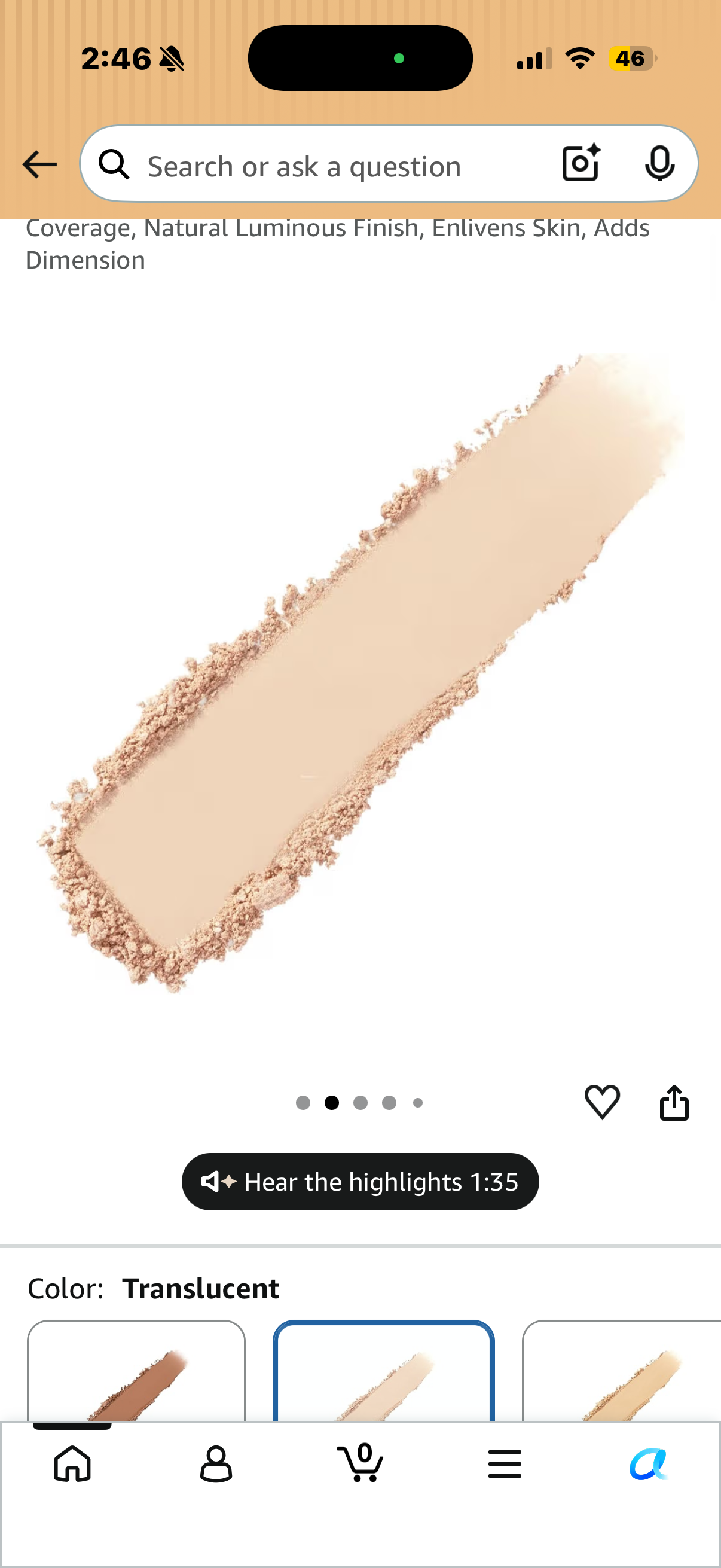 Laura Mercier Real Flawless Luminous Perfecting Talc-Free Pressed Finishing Powder, Creamy Formula, Light Coverage, Natural Luminous Finish, Enlivens Skin, Adds Dimension