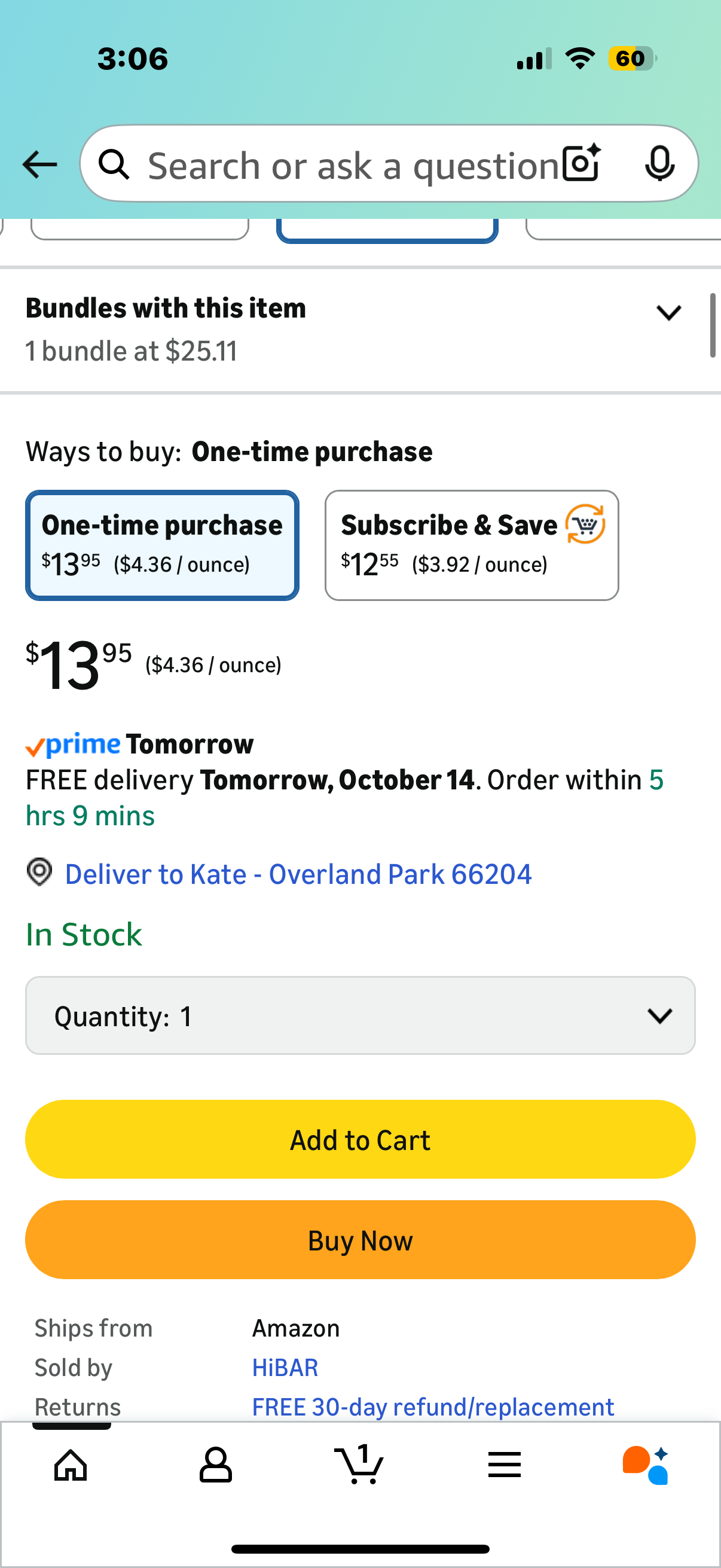 HIBAR - Soothe Shampoo Bar - For Dry, Itchy, Flaky Scalps - Improves Scalp Health - With Willow Bark Extract & Salicylic Acid - Plastic-Free - Soap, Paraben & Sulfate-Free - Color Safe - 1 Solid Bar