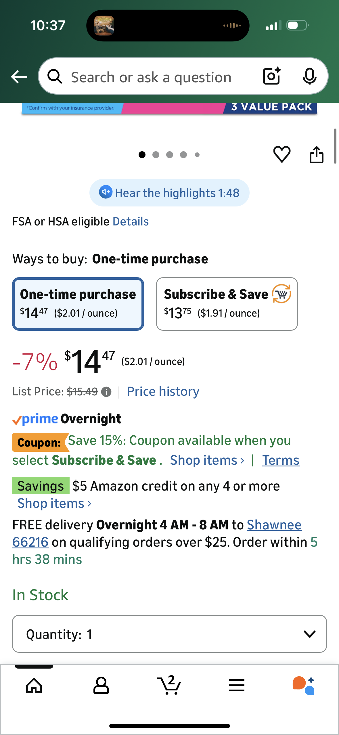 Fixodent Complete Original Denture Adhesive Cream, 2.4 oz, 3 Pack (Packaging May Vary)