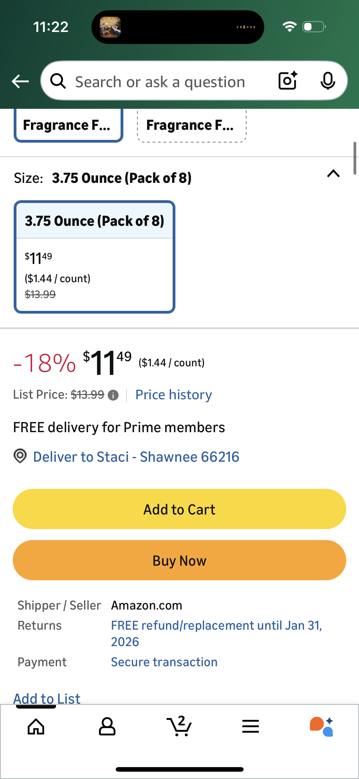 Dove Beauty Bar Soap Sensitive, 8 Bars for Sensitive Skin, Fragrance Free and Hypoallergenic 3.75 oz