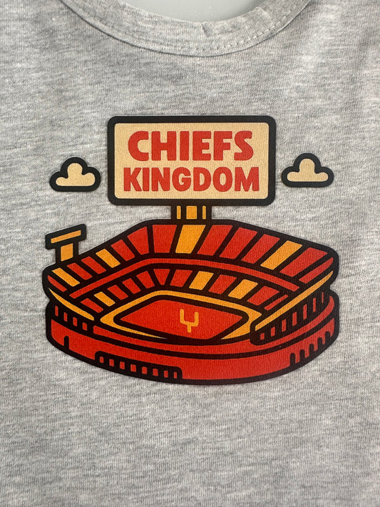 Chiefs Kingdom Arrowhead Grey Bib