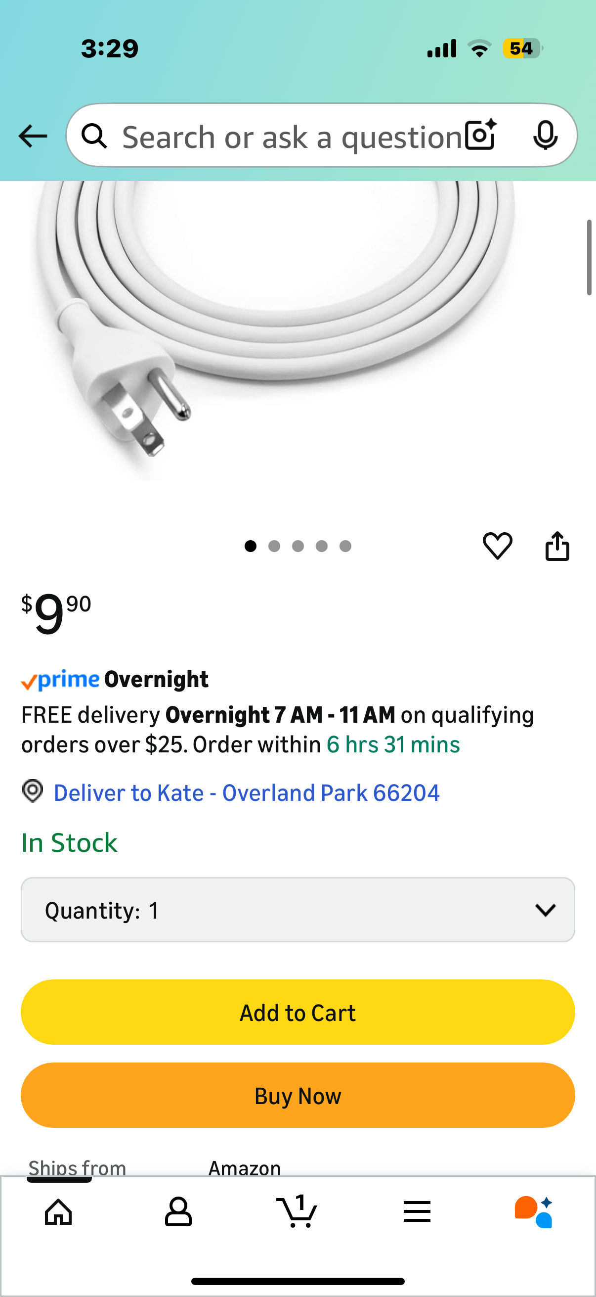 Replacement Ac Power Adapter Extension Cable Wall Cord for MacBook Pro, MacBook, MacBook Air Power adapters 45W, 60W, 85W, 61W, 87W MagSafe or MagSafe 2 Models