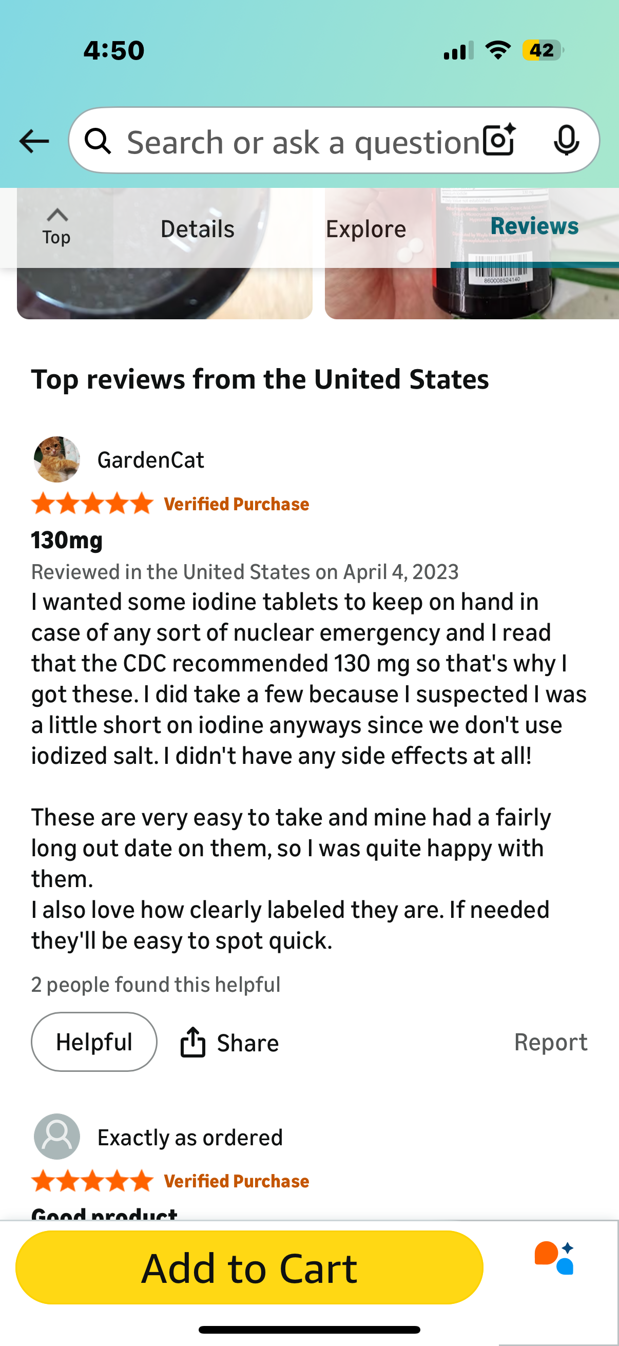 2 Pack mWaylo 2 Pack KI Potassium Iodide Tablets - 130 mg per Tablet, 300 Count, Made in USA, cGMP Certified