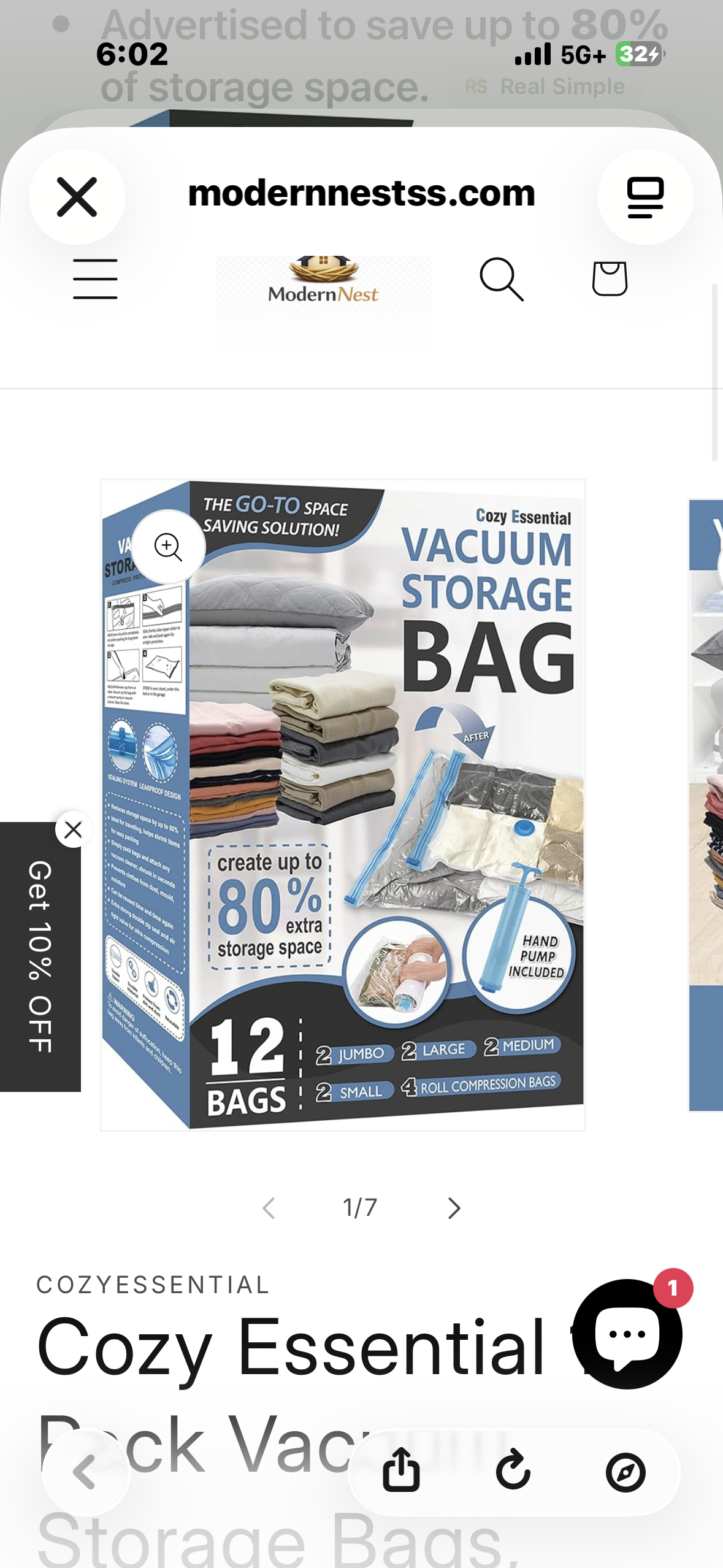 Cozy Essential 12 Pack Vacuum Storage Bags, Space Saver Bags (2 Jumbo/2 Large/2 Medium/2 Small/4 Roll) Compression for Comforters and Blankets, Pillow, Bedding, Sealer Clothes Storage