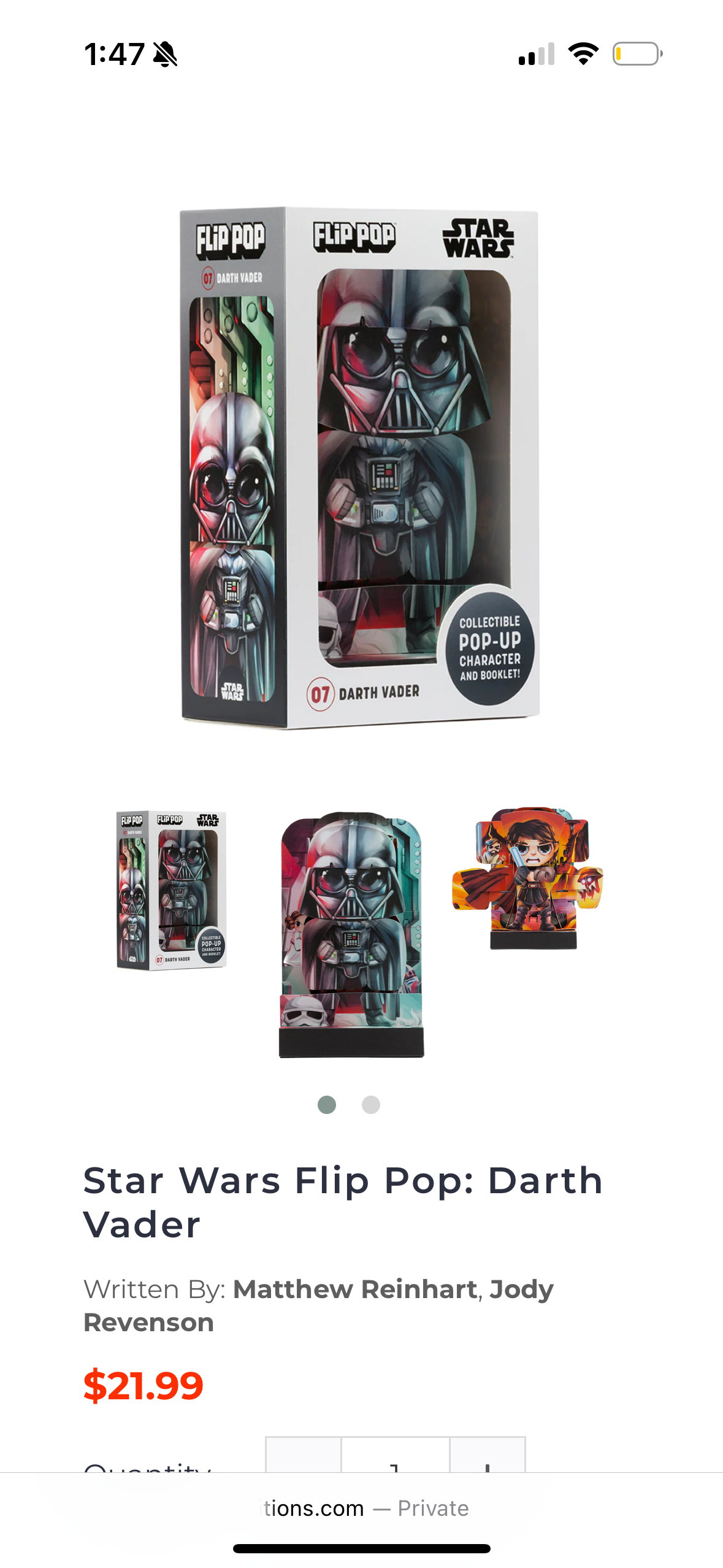 Star Wars Flip Pop: Darth Vader