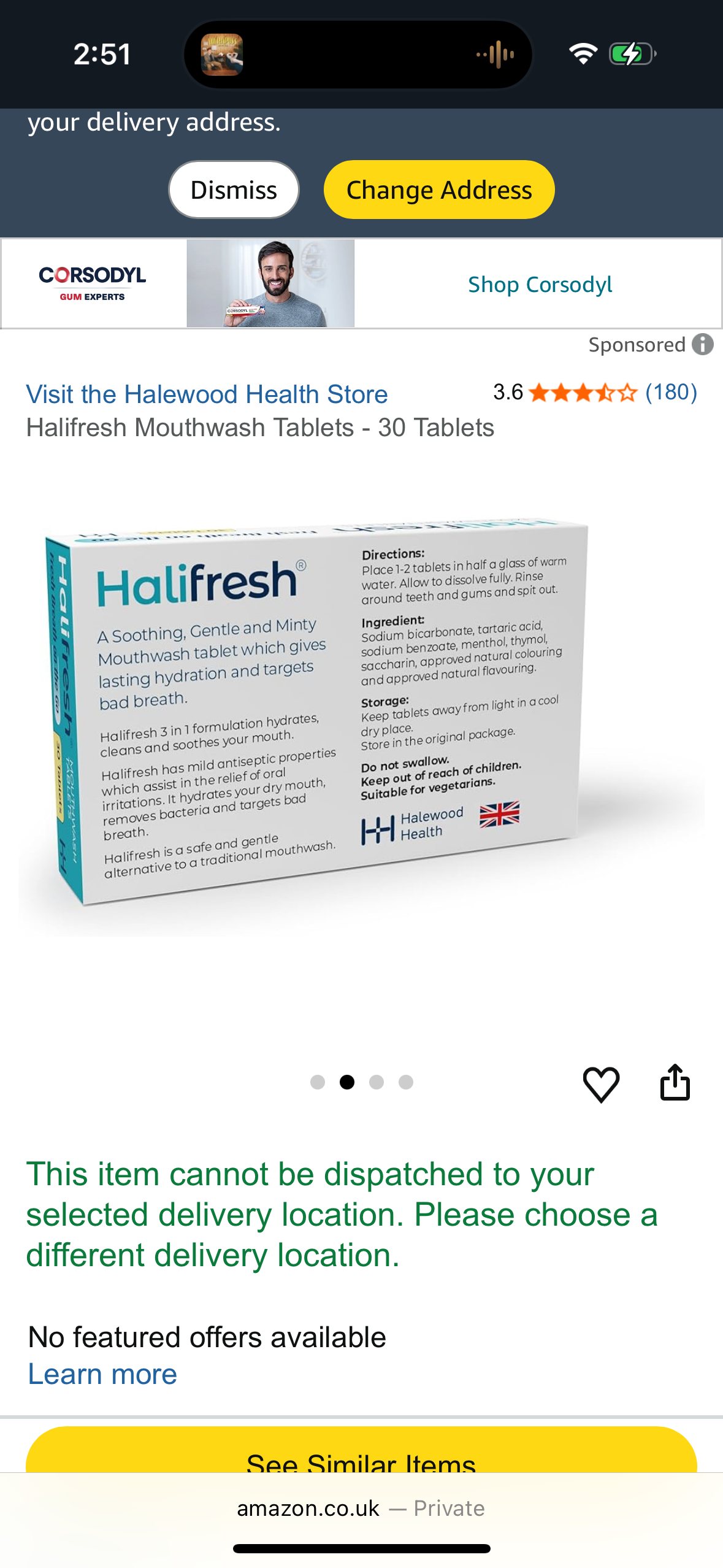 Halifresh Mouthwash Tablets - 30 Tablets