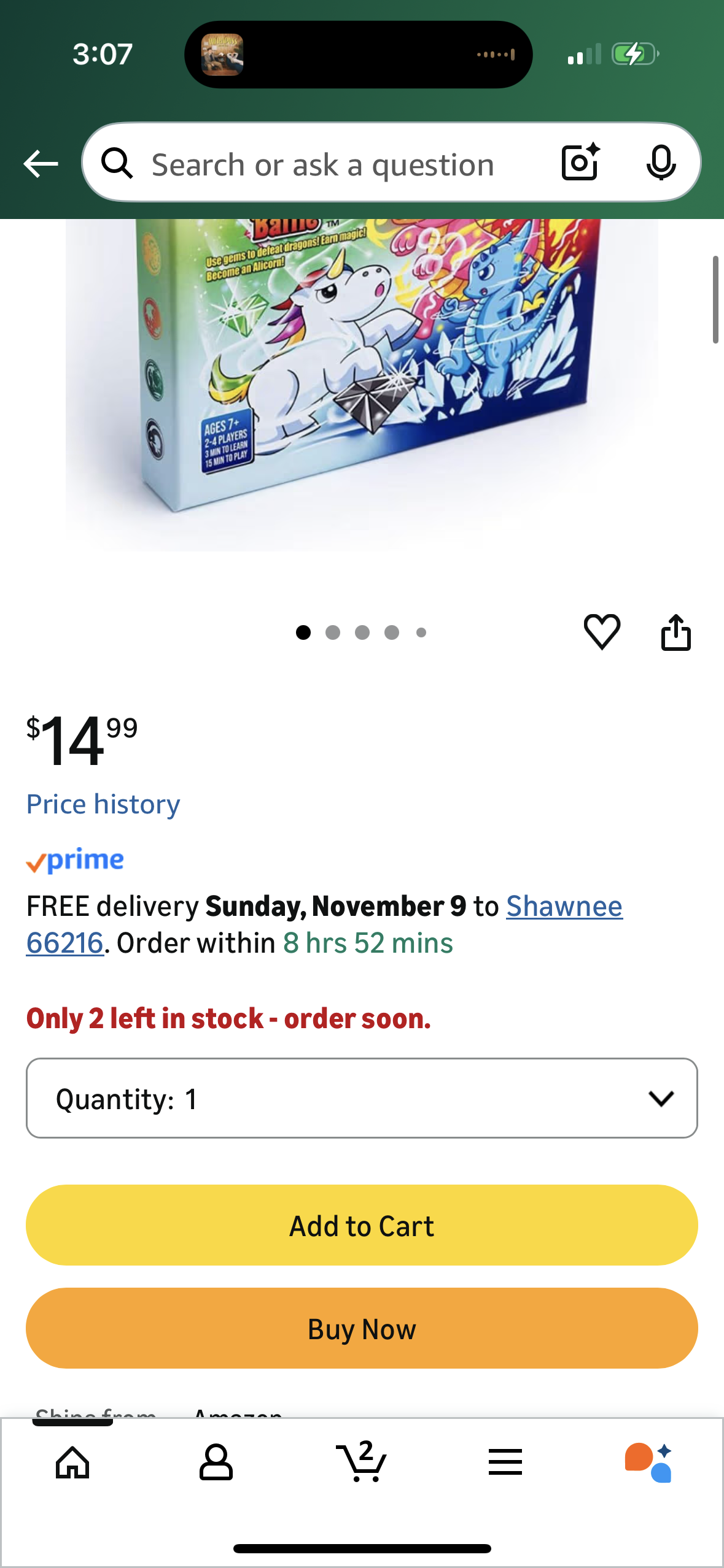 Unicorn Power Battle Card Game - Board Game for Family Bonding, Travel - Ideal Gift for Boys, Girls, Kids, Teens, and Adults - 2-4 Players - Ages 6+