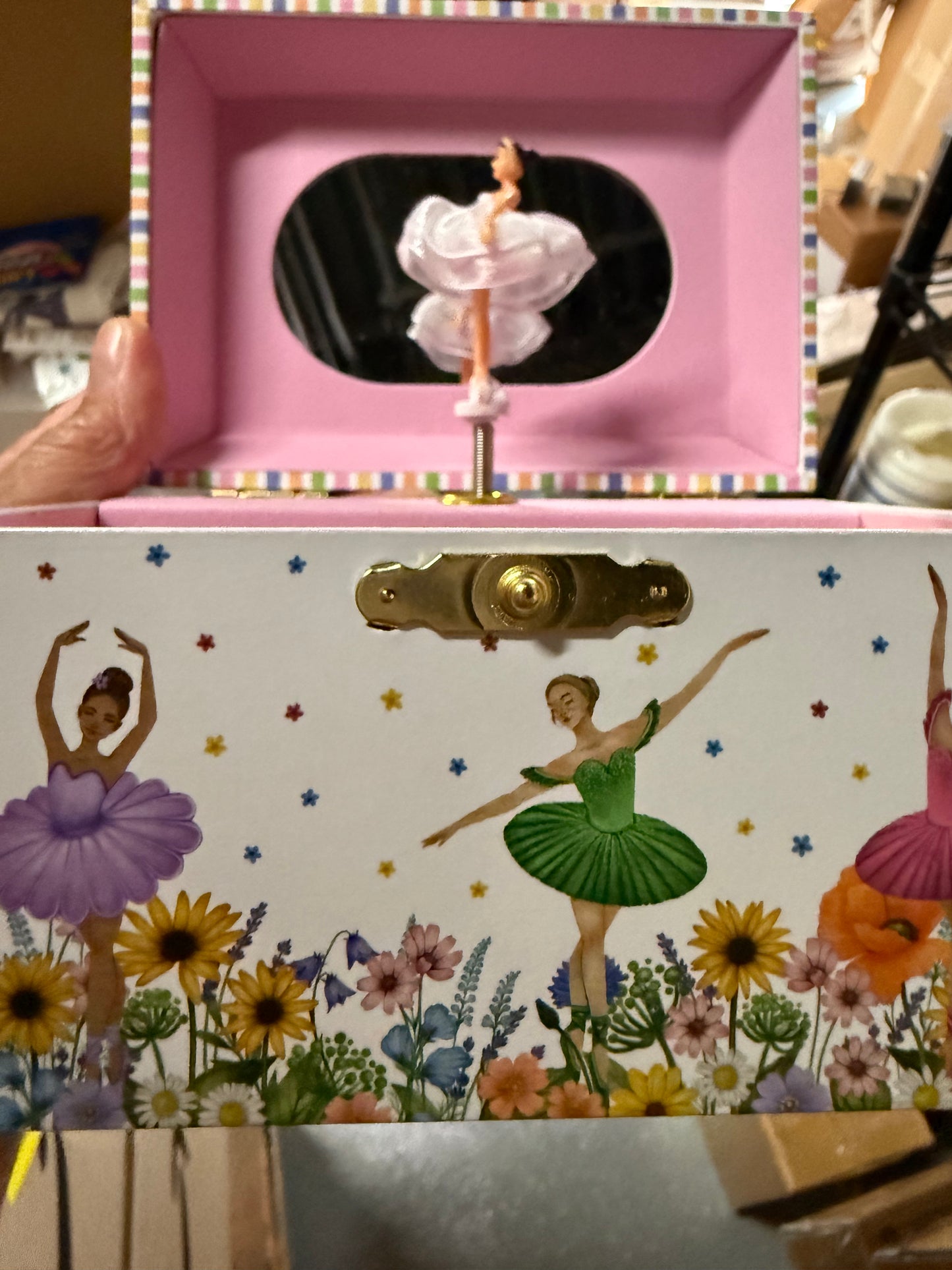 ABI + OLIE Ballerina Jewelry Box for Girls with Ballerina Necklace - Kids Music Box, Ballet Birthday Gifts for Little Girls, Jewelry Boxes, For Ages 3-10