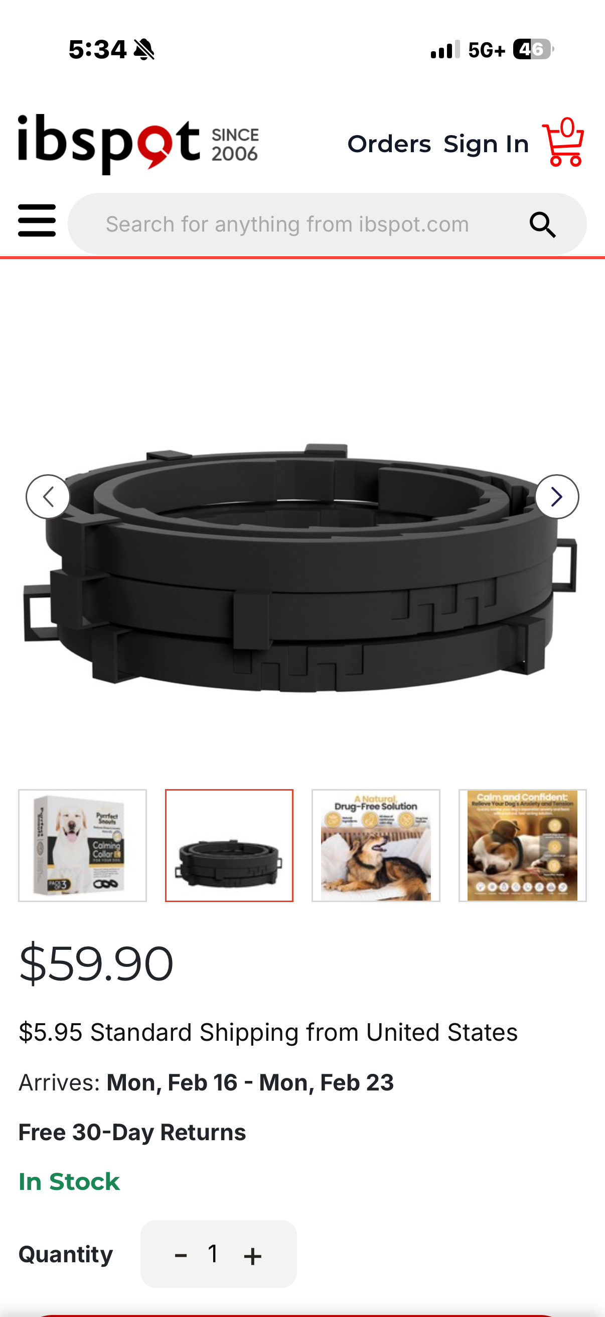 Purrfect Snouts Dog Calming Collar Pack of 3