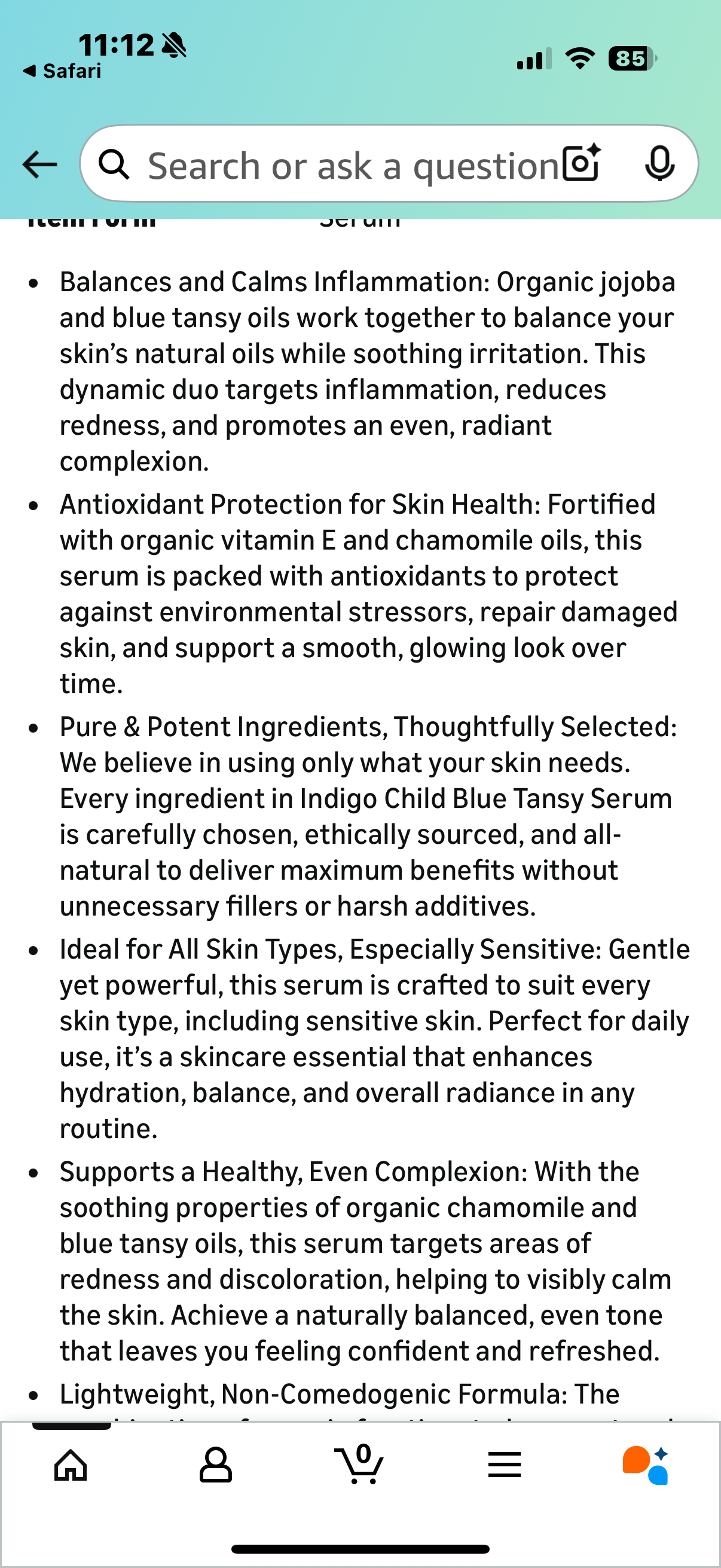 Remain Simple Indigo Child Blue Tansy Serum, 1 oz, Plant Based, Cruelty Free, Organic Face Oil for Hydration & Relief, Anti-Aging & Skin Rejuvenation Made with Squalene Oil For all Skin Types