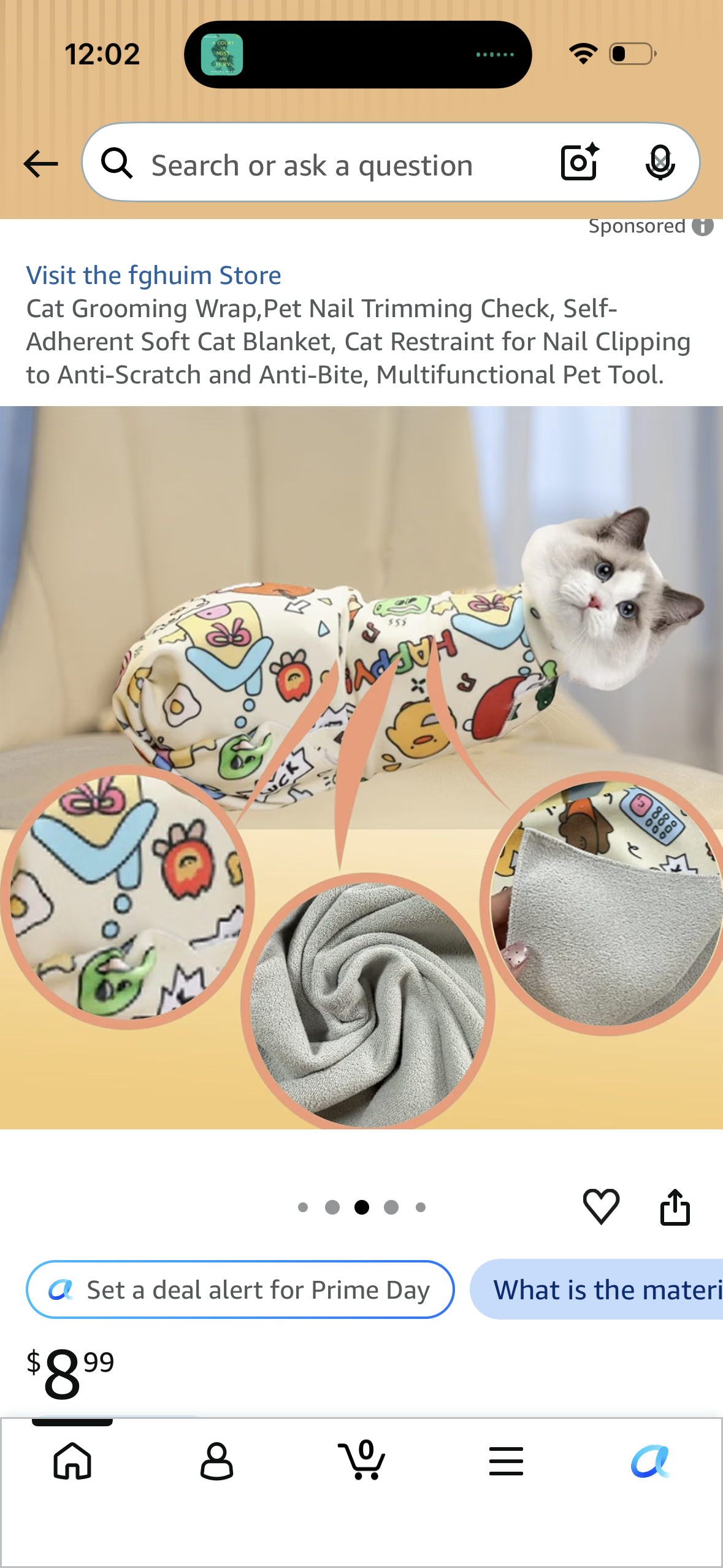 Cat Grooming Wrap,Pet Nail Trimming Check, Self-Adherent Soft Cat Blanket, Cat Restraint for Nail Clipping to Anti-Scratch and Anti-Bite, Multifunctional Pet Tool.