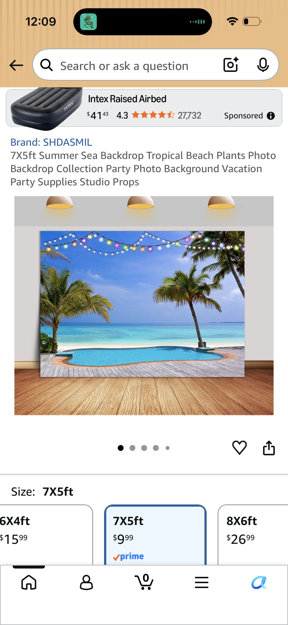 7X5ft Summer Sea Backdrop Tropical Beach Plants Photo Backdrop Collection Party Photo Background Vacation Party Supplies Studio Props