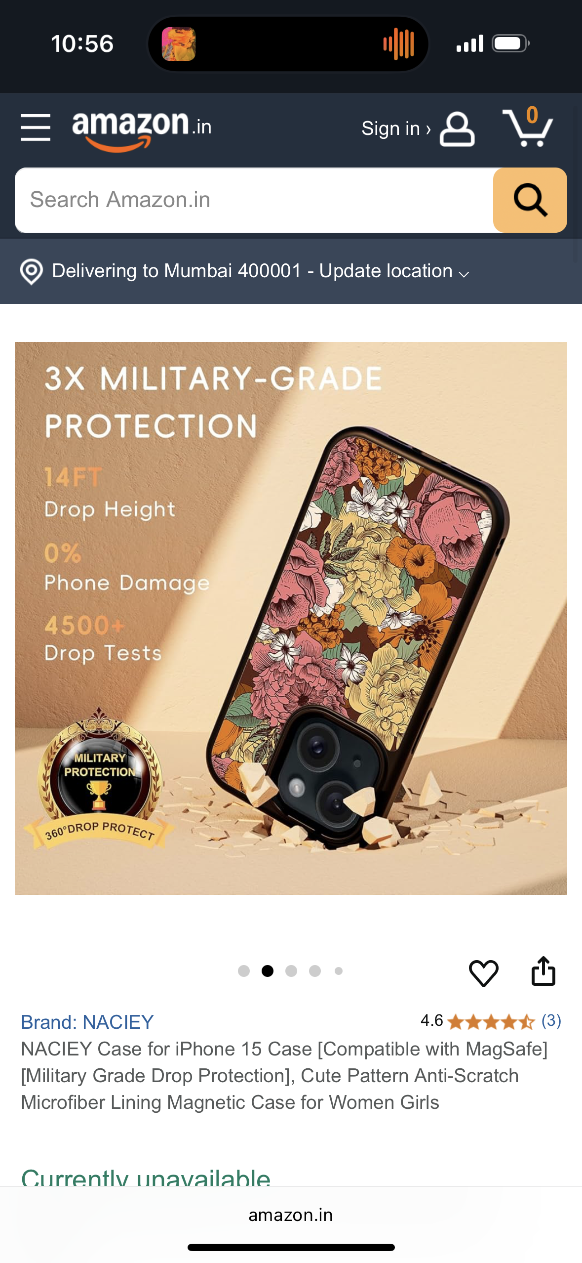 NACIEY Case for iPhone 15 Pro max Case [Compatible with MagSafe] [Military Grade Drop Protection], Cute Pattern Anti-Scratch Microfiber Lining Magnetic Case for Women Girls