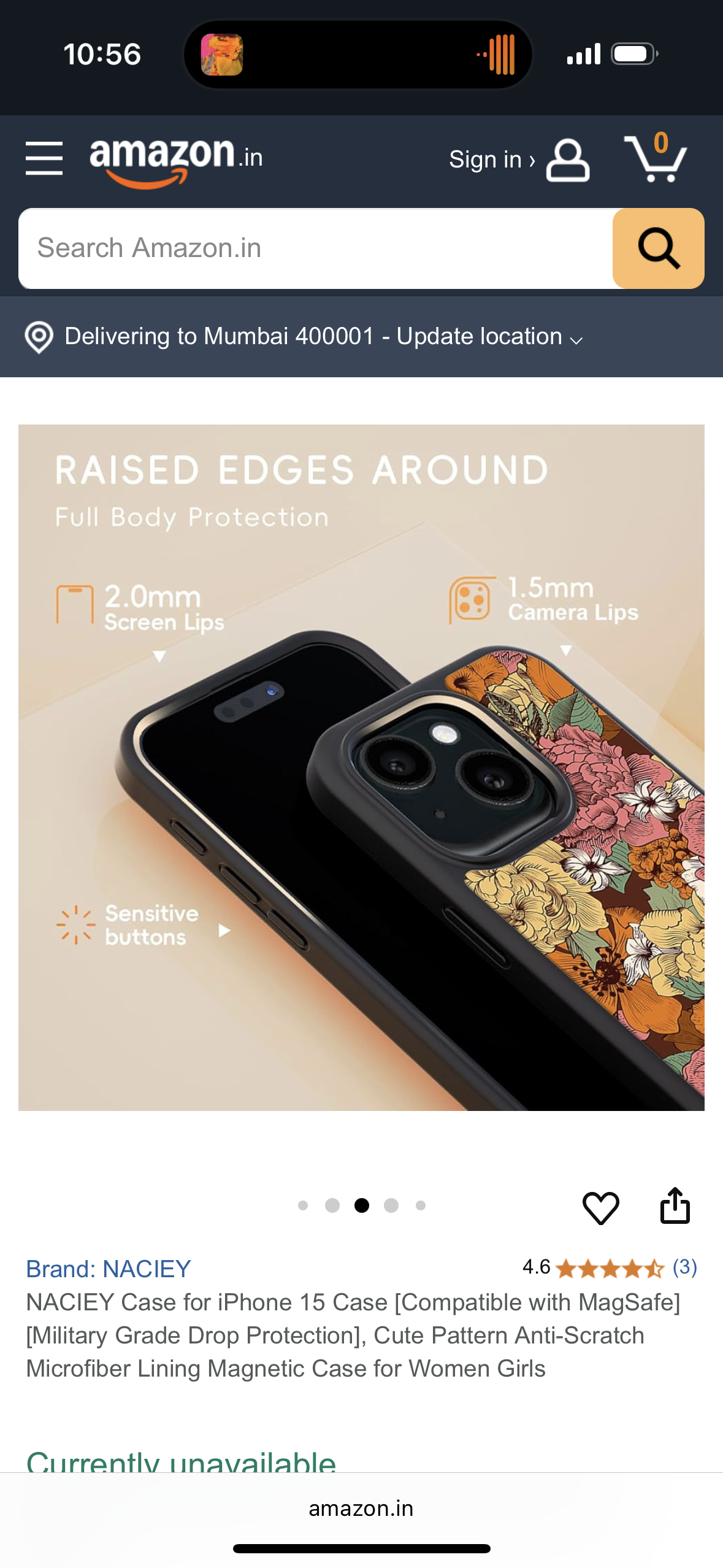 NACIEY Case for iPhone 15 Pro max Case [Compatible with MagSafe] [Military Grade Drop Protection], Cute Pattern Anti-Scratch Microfiber Lining Magnetic Case for Women Girls