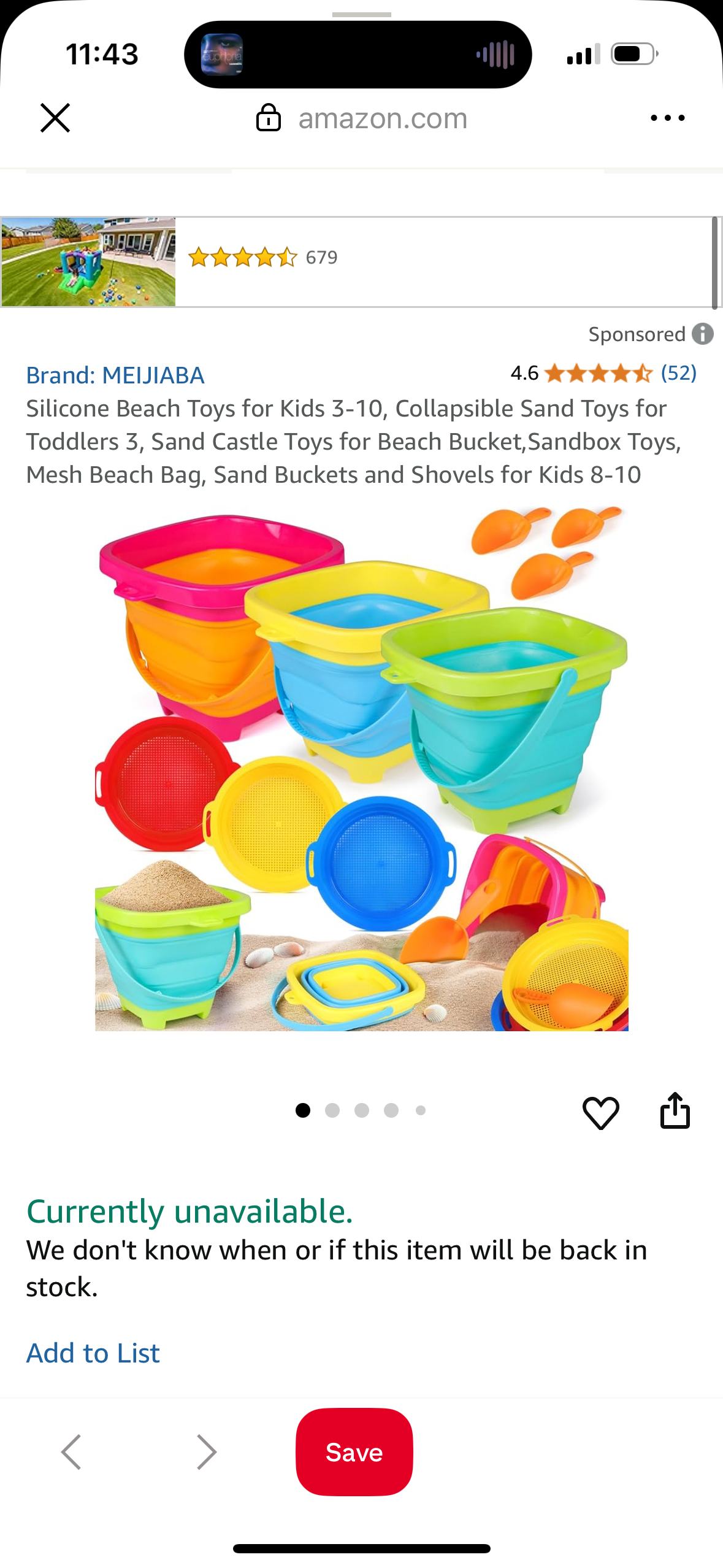 Silicone Beach Toys for Kids 3-10, Collapsible Sand Toys for Toddlers 3, Sand Castle Toys for Beach Bucket,Sandbox Toys, Mesh Beach Bag, Sand Buckets and Shovels for Kids 8-10