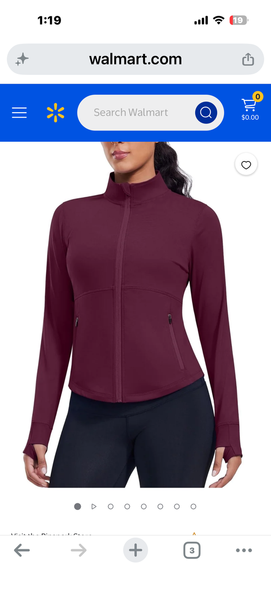 Pinspark Women's Track Jacket, Breathable Running Jacket, Zip Up Sportswear, Slim Fit Workout Top (Size Large)