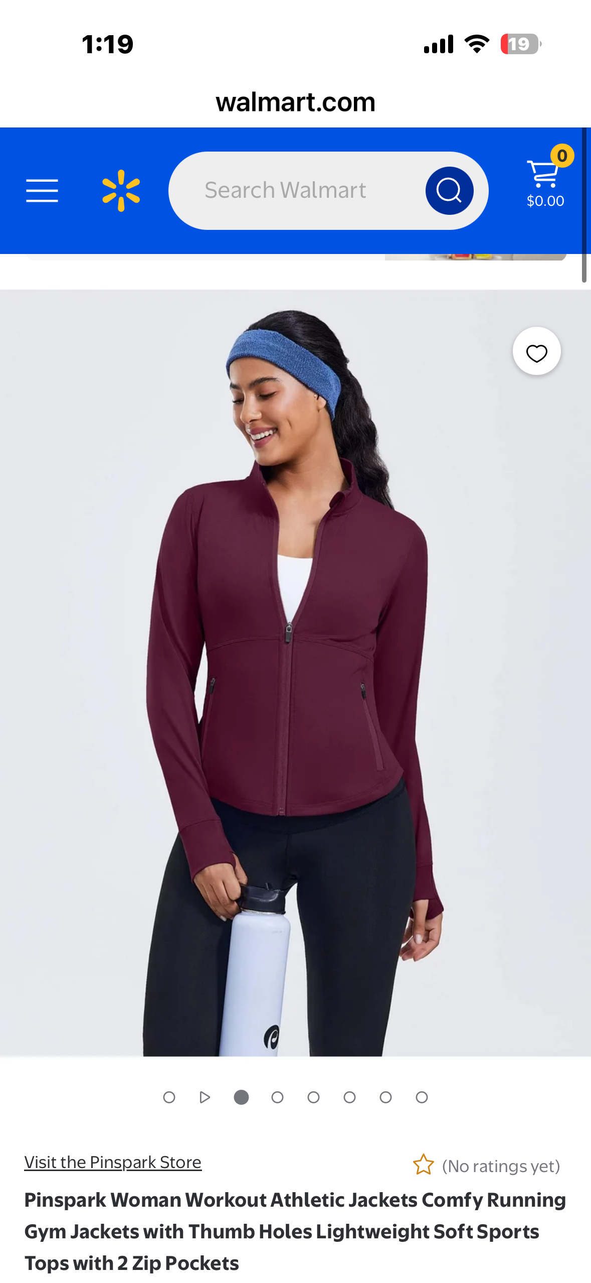 Pinspark Women's Track Jacket, Breathable Running Jacket, Zip Up Sportswear, Slim Fit Workout Top (Size Large)