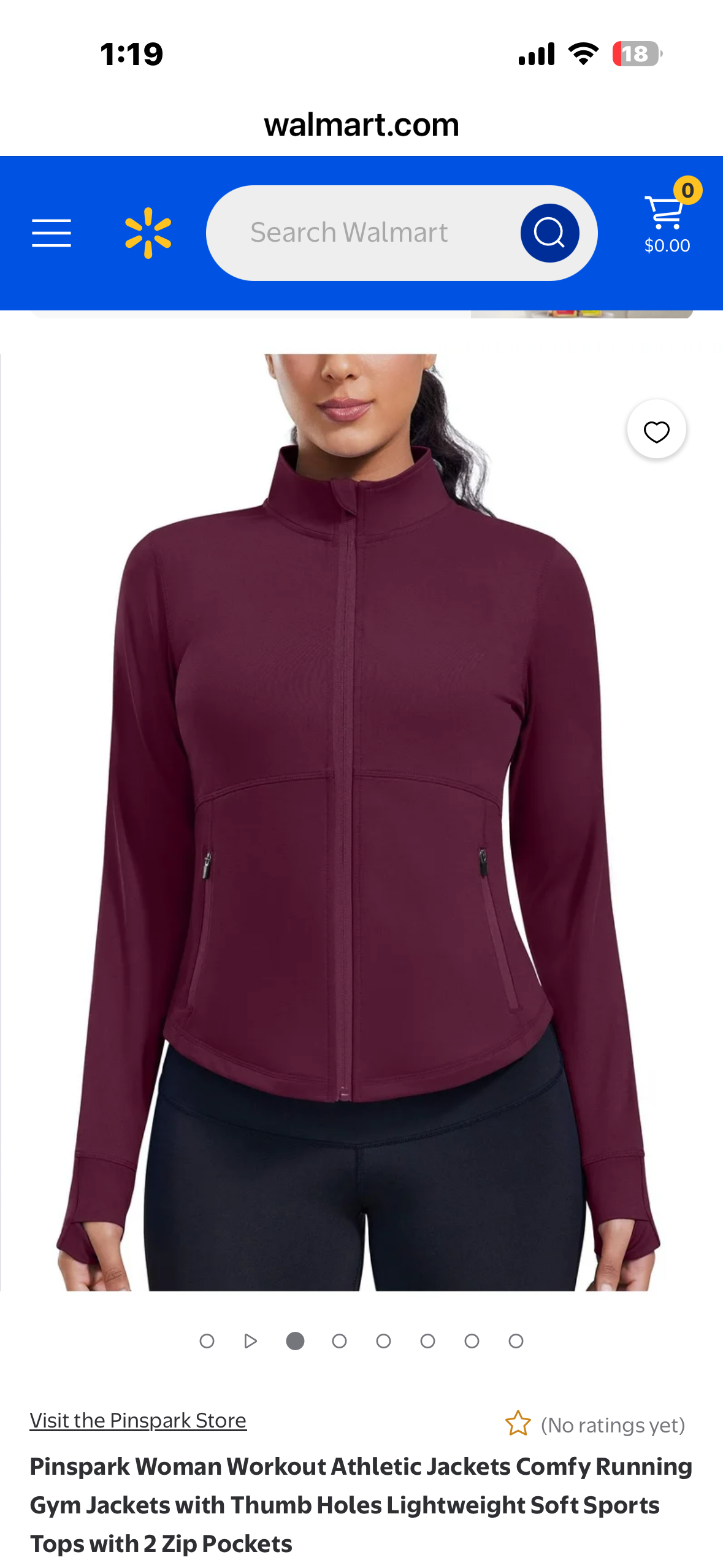 Pinspark Women's Track Jacket, Breathable Running Jacket, Zip Up Sportswear, Slim Fit Workout Top (Size Large)