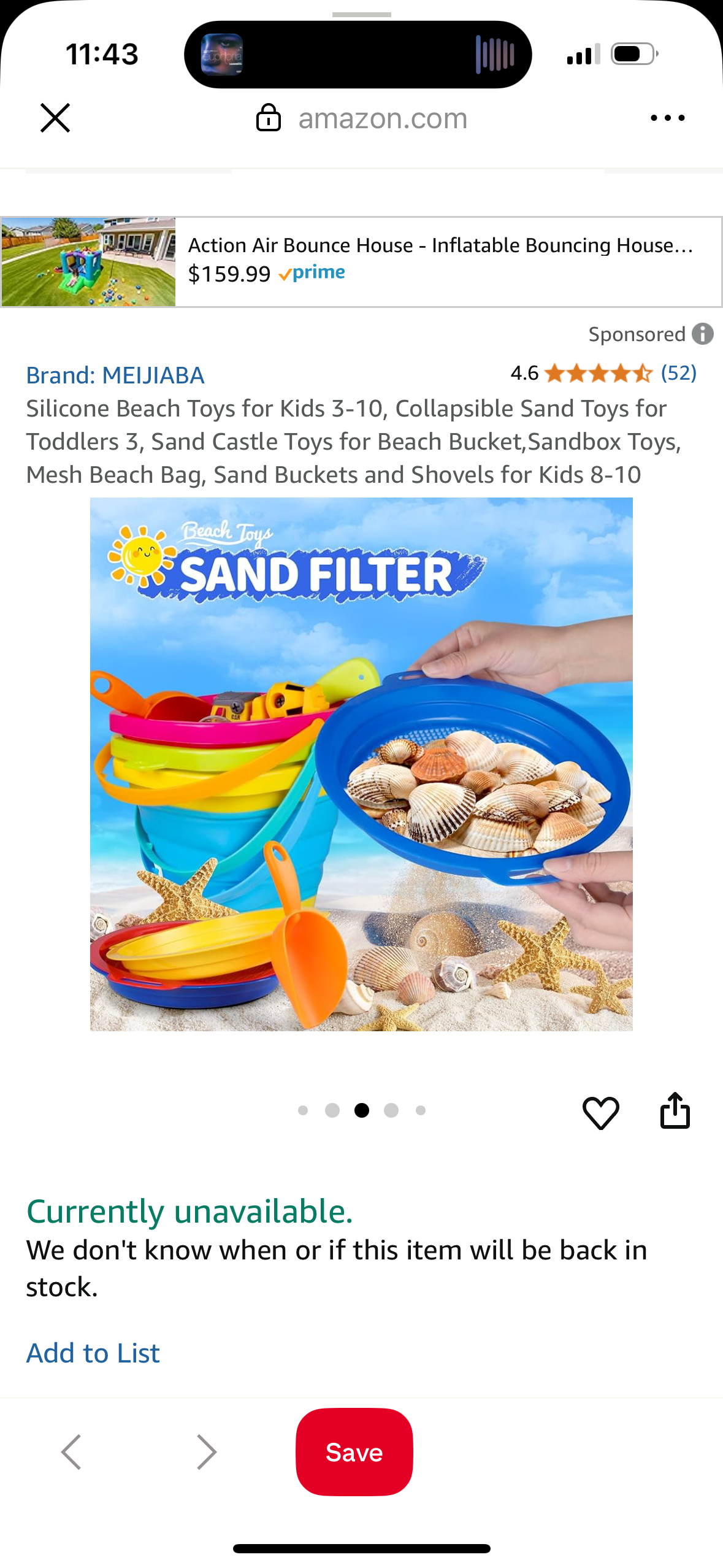Silicone Beach Toys for Kids 3-10, Collapsible Sand Toys for Toddlers 3, Sand Castle Toys for Beach Bucket,Sandbox Toys, Mesh Beach Bag, Sand Buckets and Shovels for Kids 8-10