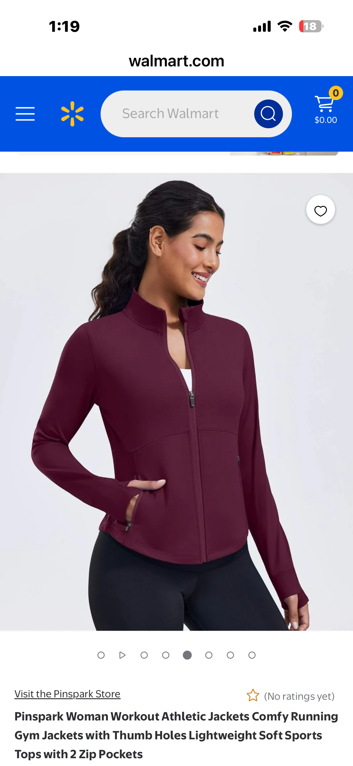 Pinspark Women's Track Jacket, Breathable Running Jacket, Zip Up Sportswear, Slim Fit Workout Top (Size Large)