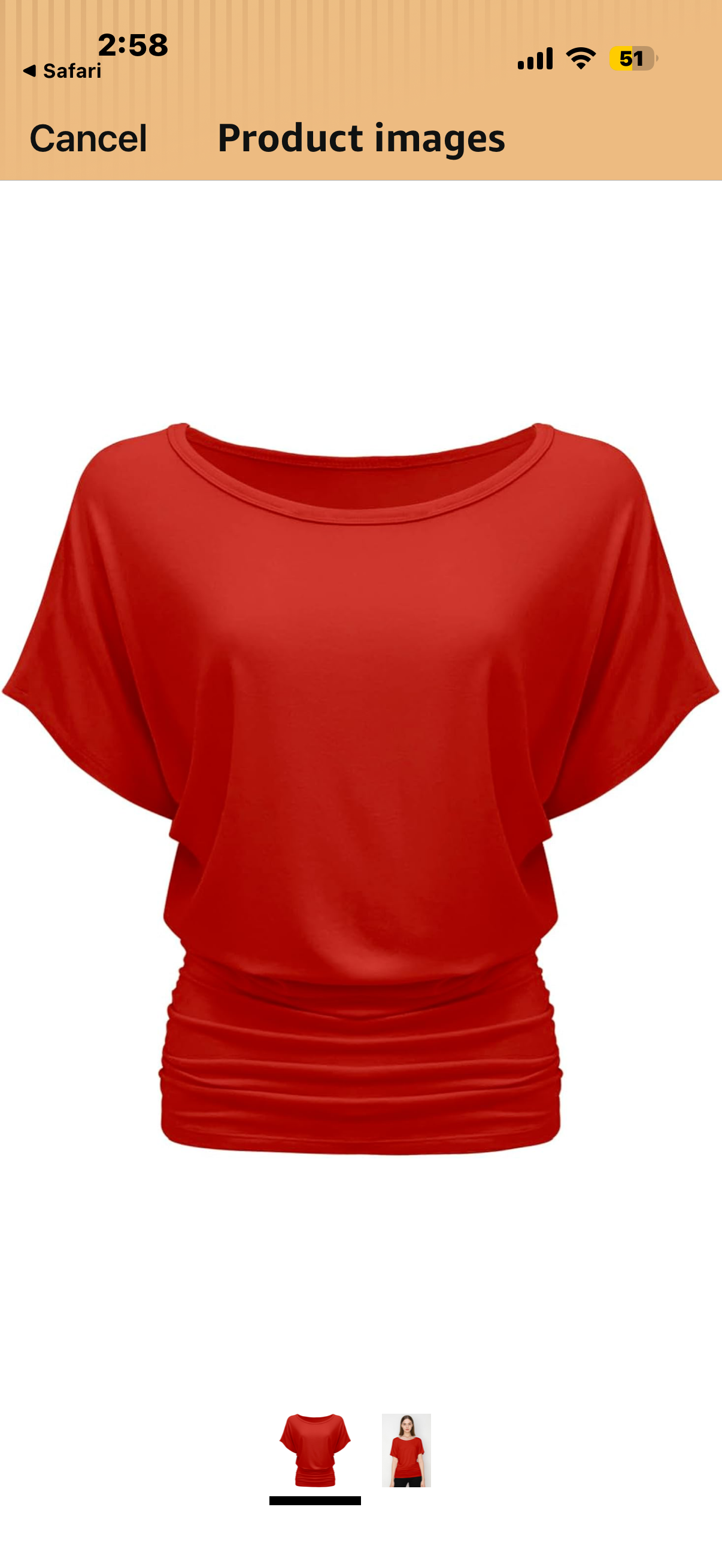 Women's Boat Neck V Neck Short Sleeve Draped Dolman Top with Side Shirring Premium Shirt (Size Medium, XL and XXL)