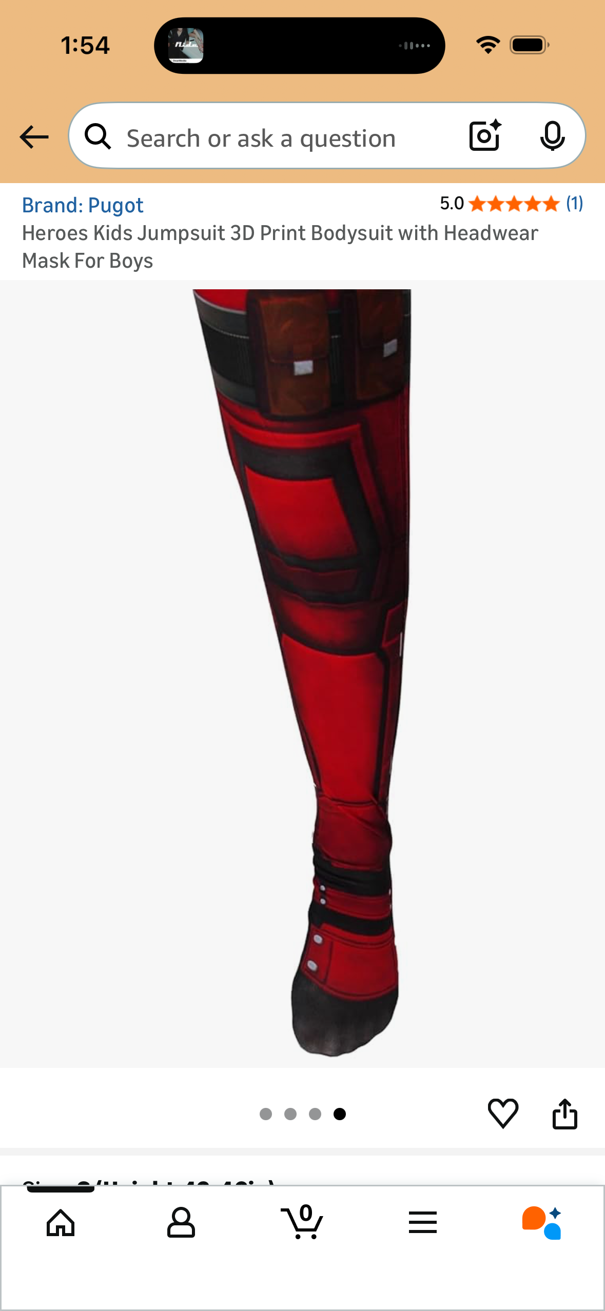 Heroes Kids Jumpsuit 3D Print Bodysuit with Headwear Mask For Boys (Sizes Small-Large Available)