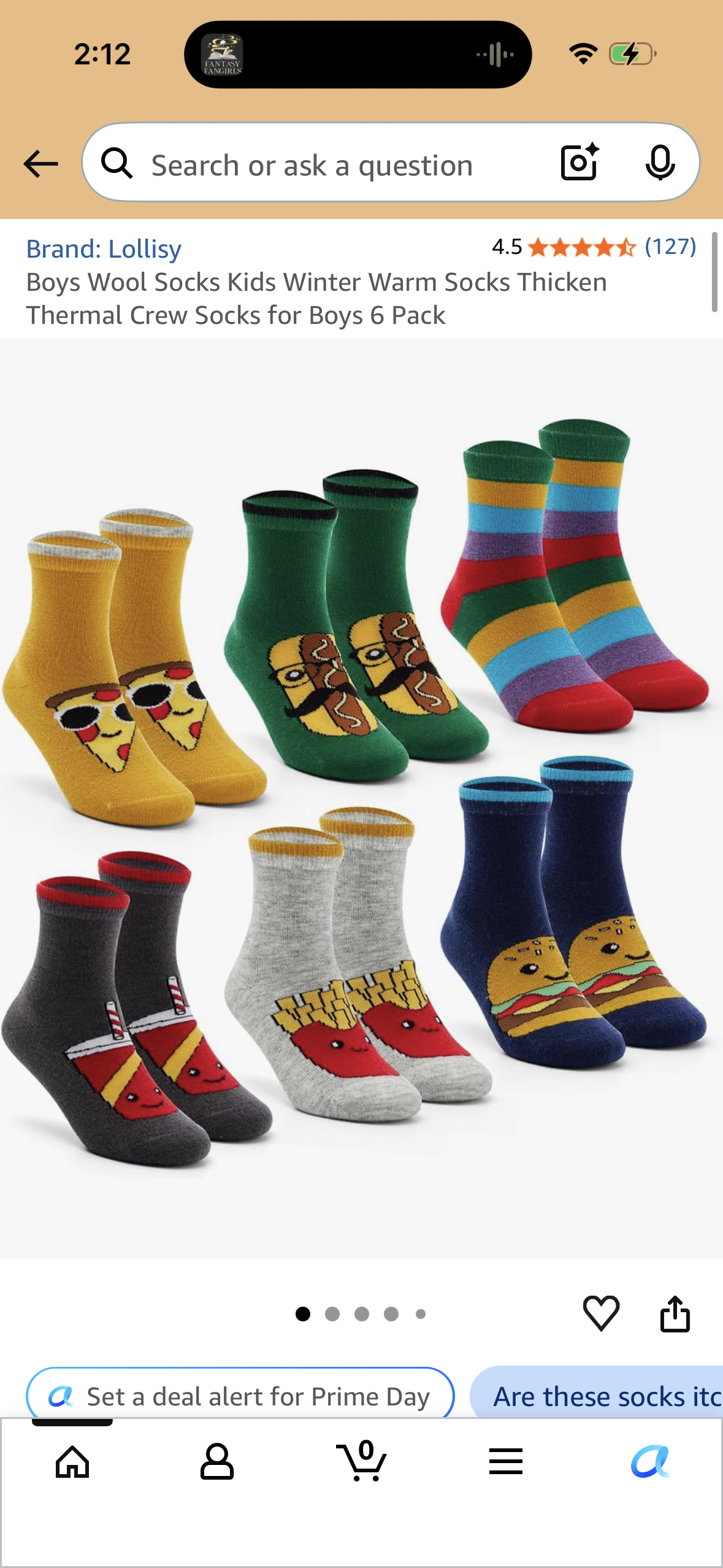 Boys Wool Socks Kids Winter Warm Socks Thicken Thermal Crew Socks for Boys 6 Pack (Size 4-6 Years)