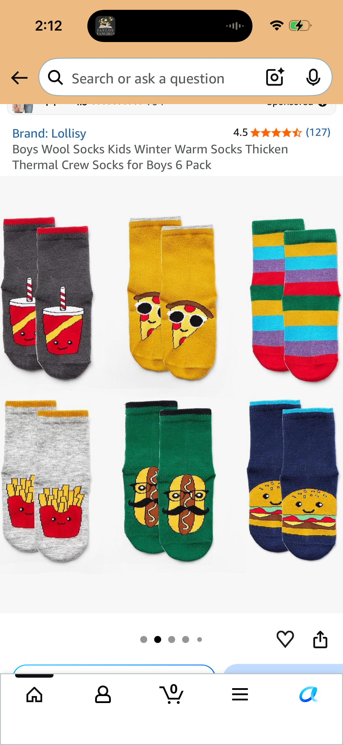 Boys Wool Socks Kids Winter Warm Socks Thicken Thermal Crew Socks for Boys 6 Pack (Size 4-6 Years)