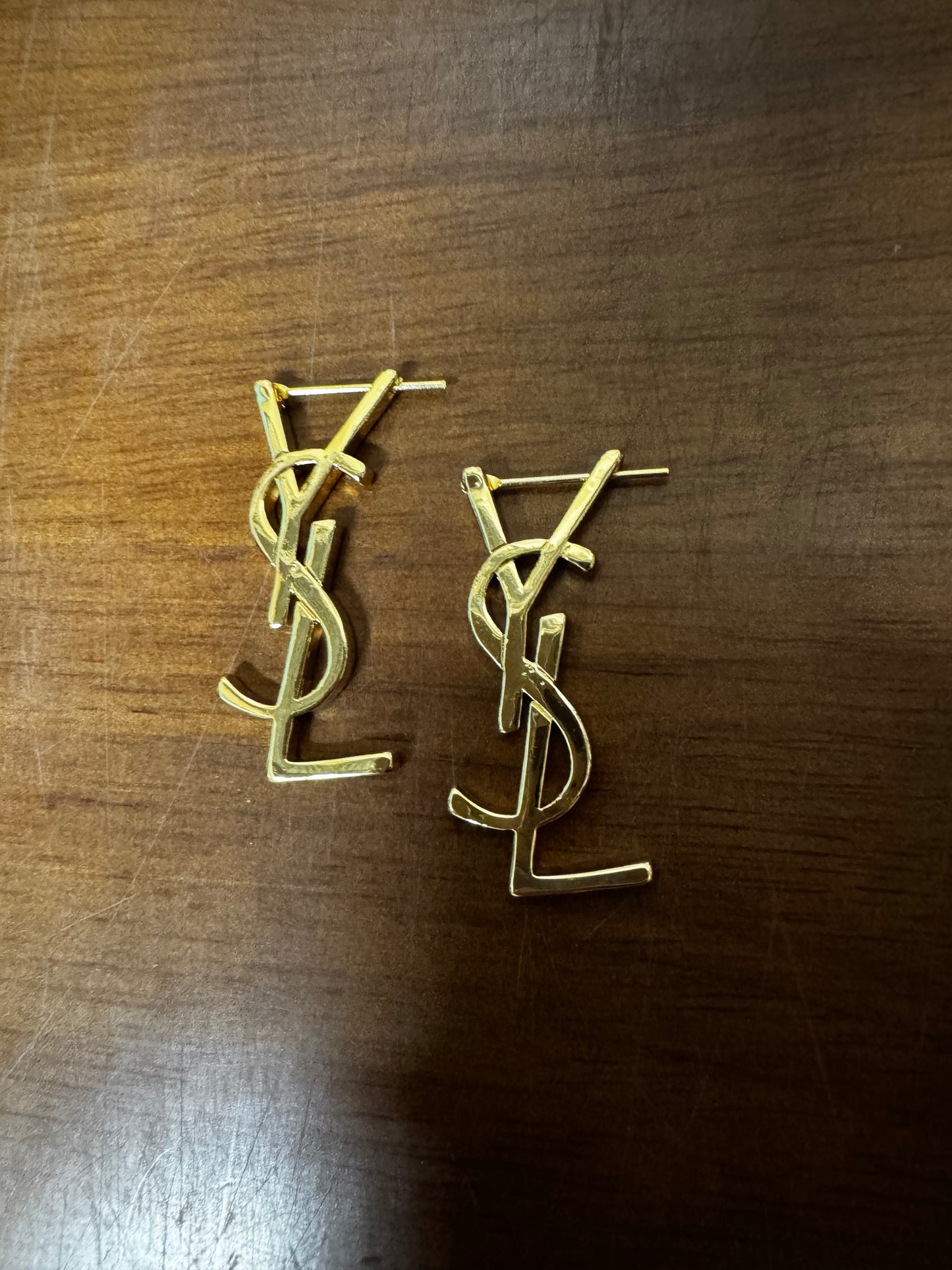 Designer Logo Stud Earings