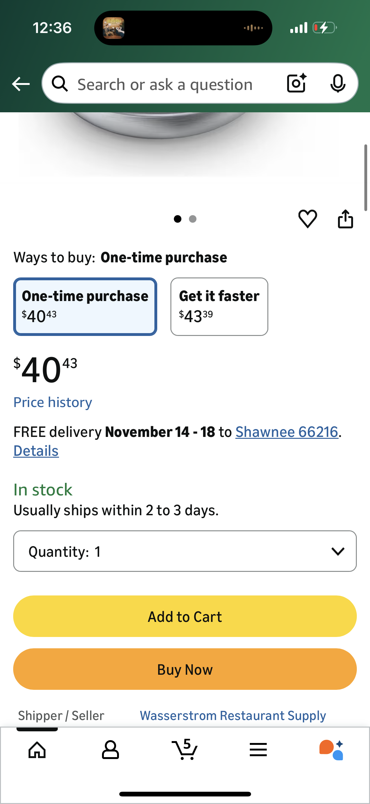 Vollrath® 672208 Wear-Ever Non-Stick 8" Aluminum Fry Pan