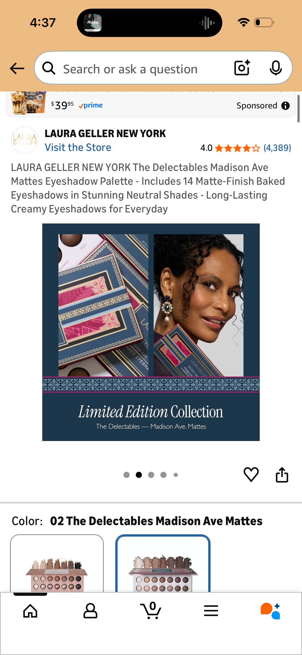 LAURA GELLER NEW YORK The Delectables Madison Ave Mattes Eyeshadow Palette - Includes 14 Matte-Finish Baked Eyeshadows in Stunning Neutral Shades - Long-Lasting Creamy Eyeshadows for Everyday