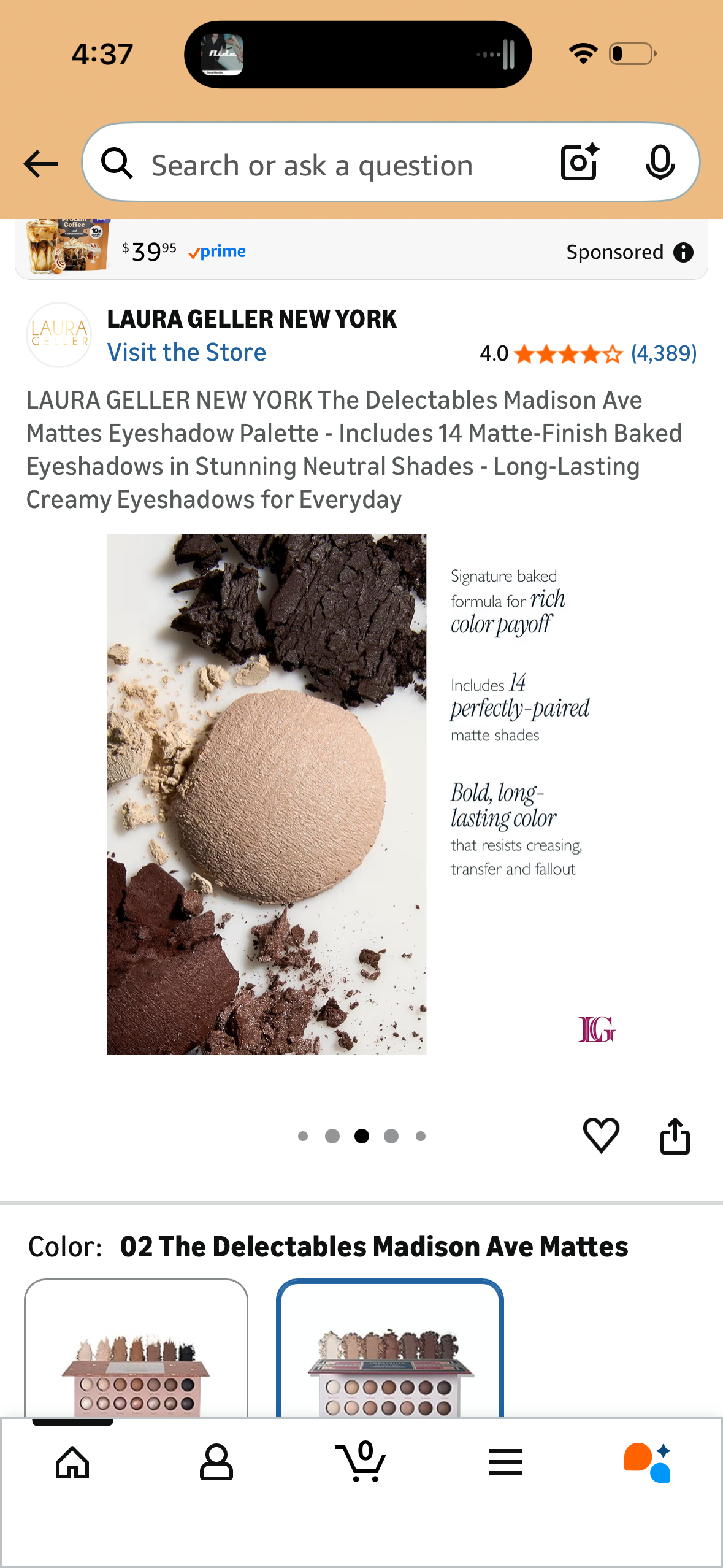 LAURA GELLER NEW YORK The Delectables Madison Ave Mattes Eyeshadow Palette - Includes 14 Matte-Finish Baked Eyeshadows in Stunning Neutral Shades - Long-Lasting Creamy Eyeshadows for Everyday