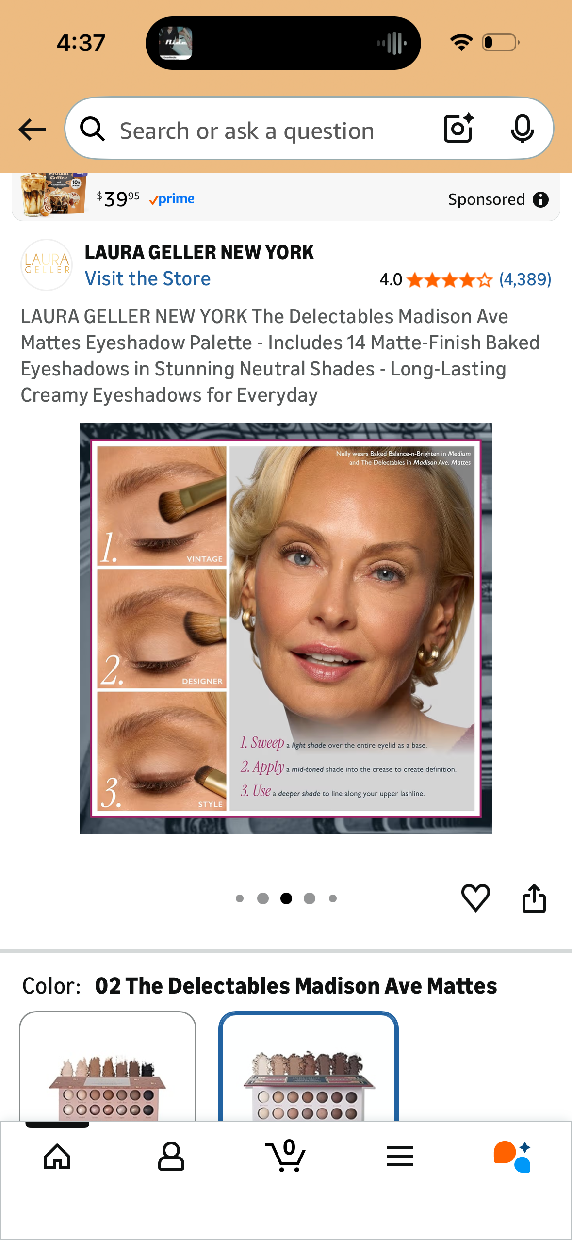 LAURA GELLER NEW YORK The Delectables Madison Ave Mattes Eyeshadow Palette - Includes 14 Matte-Finish Baked Eyeshadows in Stunning Neutral Shades - Long-Lasting Creamy Eyeshadows for Everyday