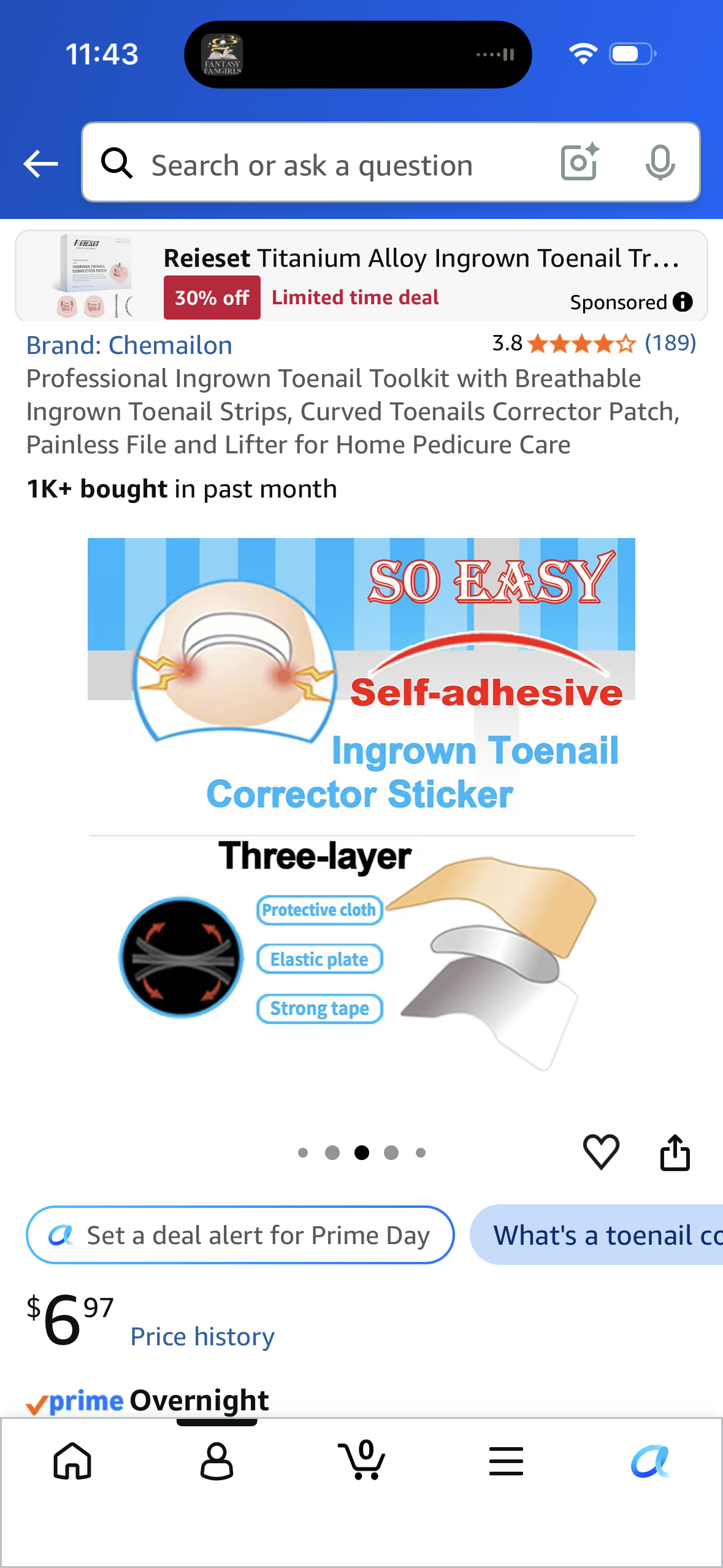Professional Ingrown Toenail Toolkit with Breathable Ingrown Toenail Strips, Curved Toenails Corrector Patch, Painless File and Lifter for Home Pedicure Care