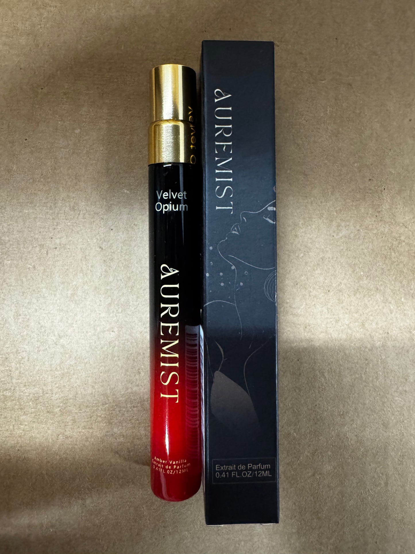 Auremist Velvet Opium Extrait de Parfum Amber Vanilla Travel Spray 0.4 fl/ 12ml