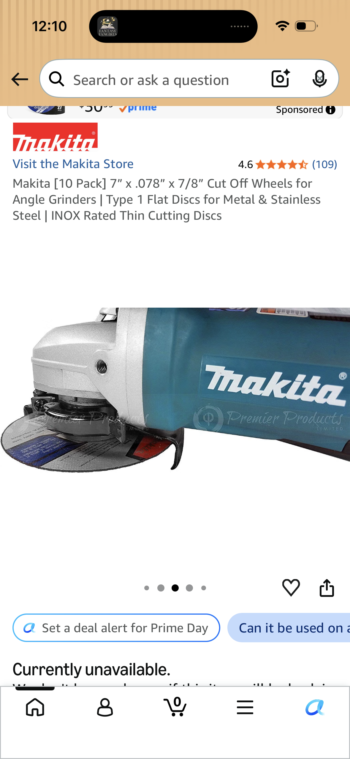 Makita [10 Pack] 7” x .078” x 7/8” Cut Off Wheels for Angle Grinders | Type 1 Flat Discs for Metal & Stainless Steel | INOX Rated Thin Cutting Discs