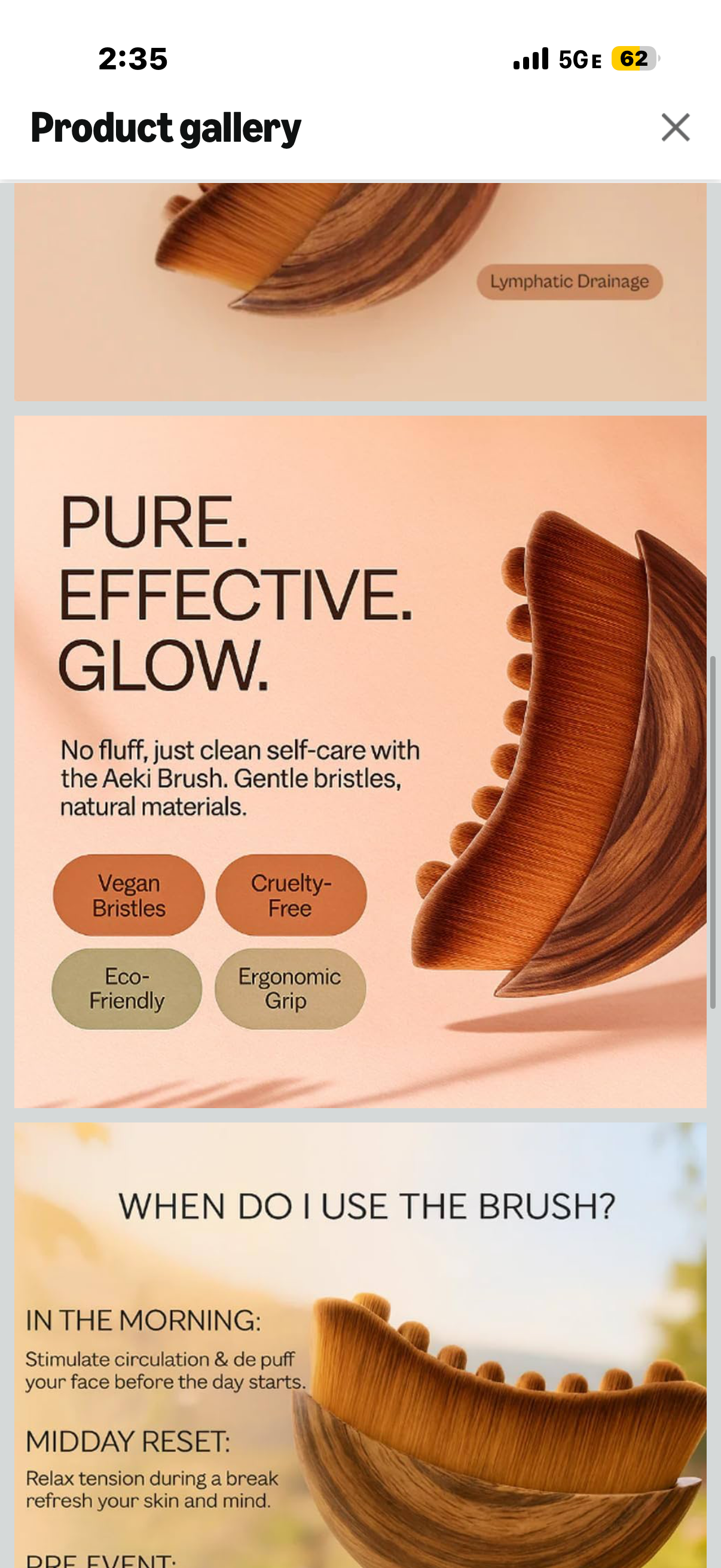 Aeki Lymphatic Contour Face Brush - Reduces Puffiness & Restores Definition, Aeki Lymphatic Face Brush, 100% Gentle & Soft on Skin | Naturally Sculpted Look,Aekii Facial Brush (1 Set