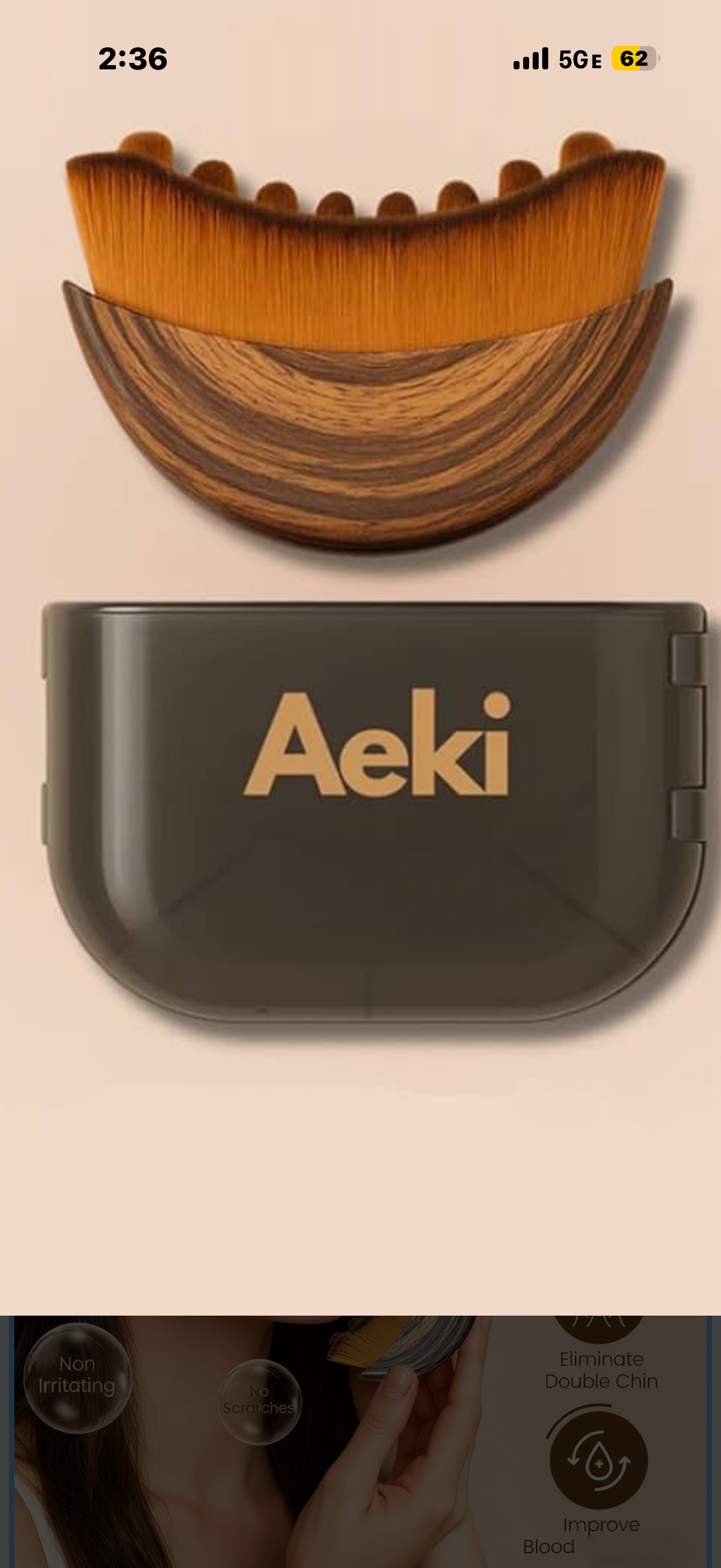Aeki Lymphatic Contour Face Brush - Reduces Puffiness & Restores Definition, Aeki Lymphatic Face Brush, 100% Gentle & Soft on Skin | Naturally Sculpted Look,Aekii Facial Brush (1 Set