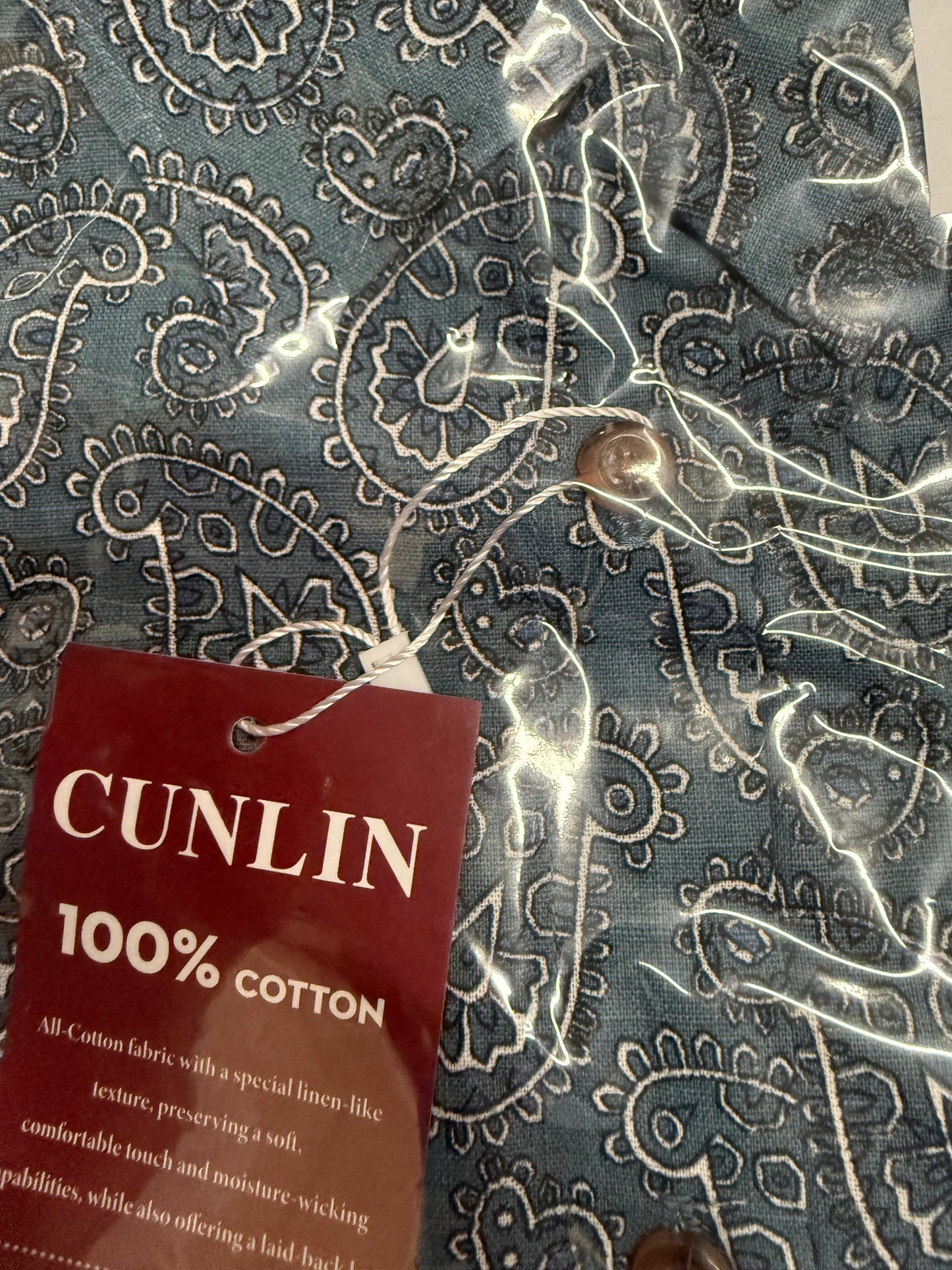 CUNLIN Women's Button Down Shirts Long Sleeve Cotton Summer Beach Wear for Women with Pocket (Size XXL)