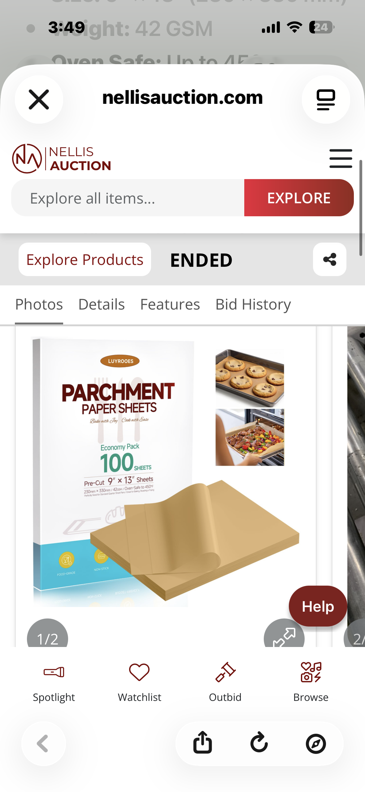 2-Pack, Parchment Paper Sheets 9x13 Inch Unbleached, Precut, Non-Stick, No Curling Baking Paper For Quarter Sheet Pan Liners, Cooking, Roasting, Air Fryer, Oven, Microwave, Grilling (100Sheets x 2)