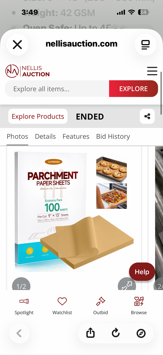 2-Pack, Parchment Paper Sheets 9x13 Inch Unbleached, Precut, Non-Stick, No Curling Baking Paper For Quarter Sheet Pan Liners, Cooking, Roasting, Air Fryer, Oven, Microwave, Grilling (100Sheets x 2)