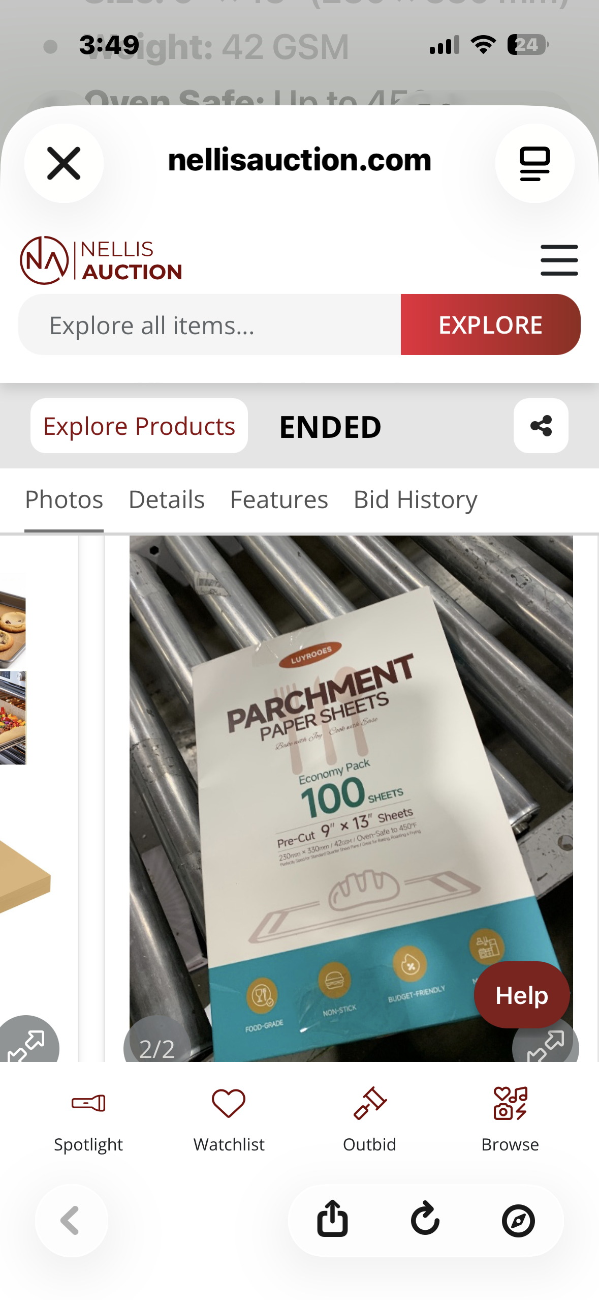 2-Pack, Parchment Paper Sheets 9x13 Inch Unbleached, Precut, Non-Stick, No Curling Baking Paper For Quarter Sheet Pan Liners, Cooking, Roasting, Air Fryer, Oven, Microwave, Grilling (100Sheets x 2)