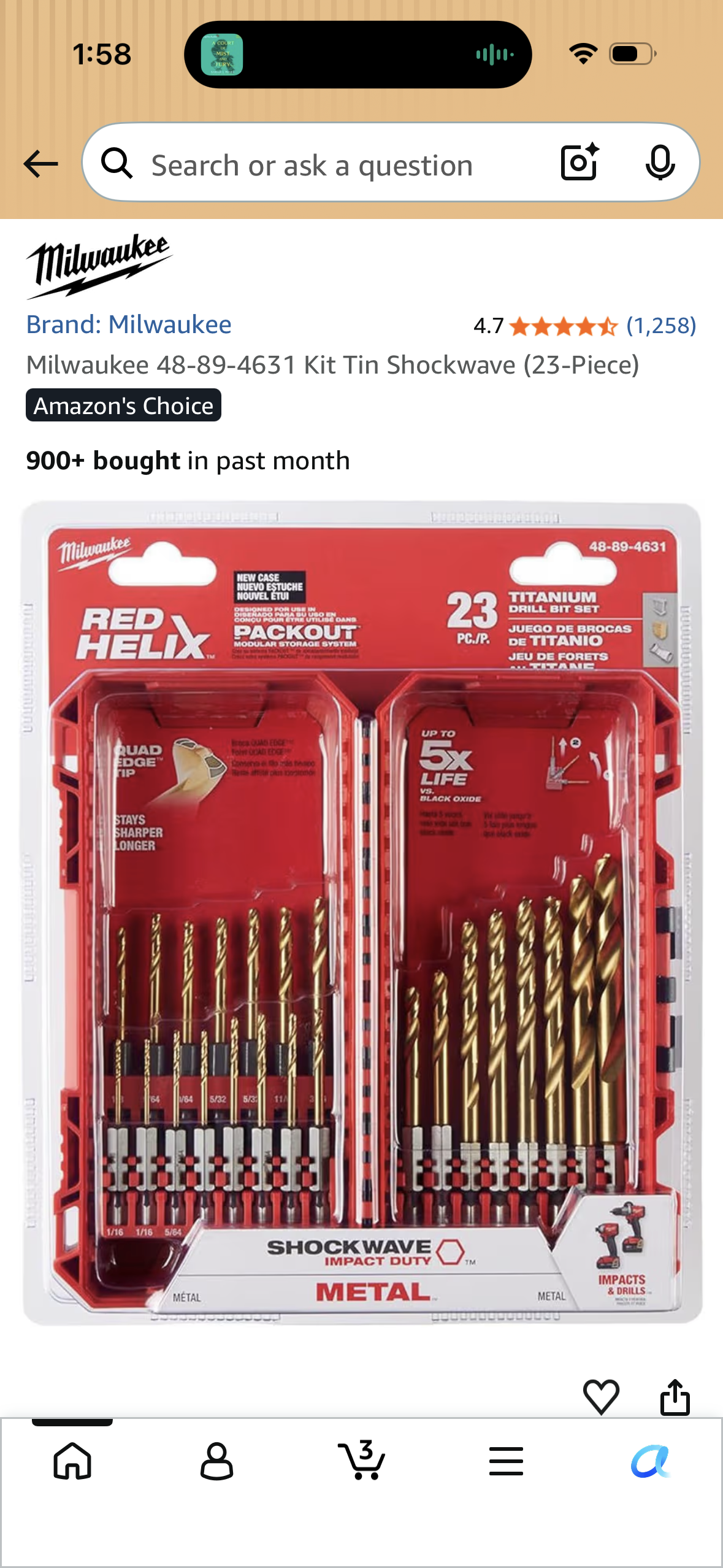 Milwaukee 48-89-4631 Kit Tin Shockwave (23-Piece)