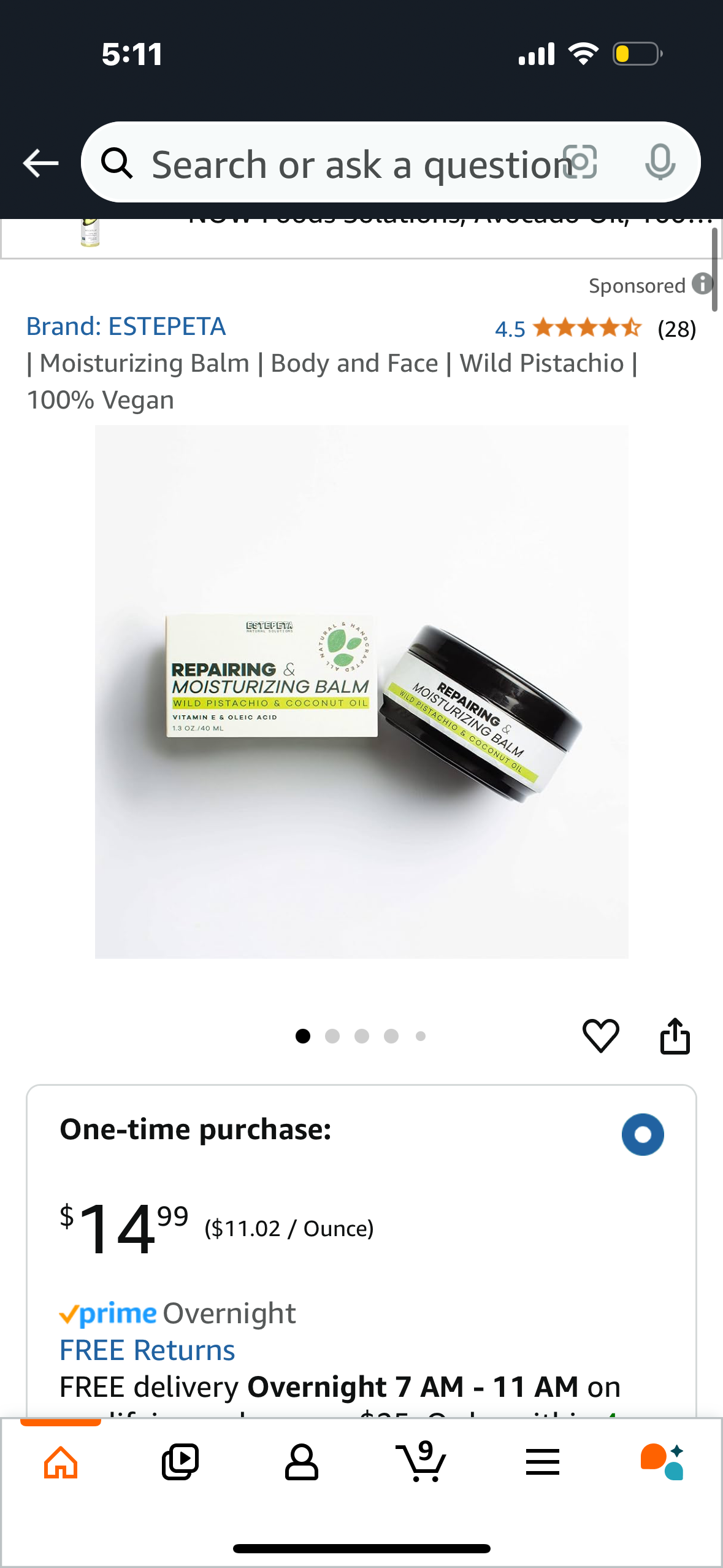 Moisturizing Balm | Body and Face | Wild Pistachio | 100% Vegan